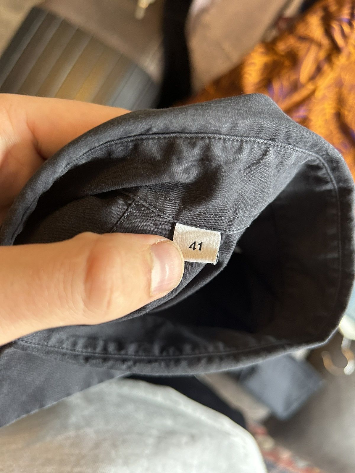 Givenchy Givenchy Black Embroidered Shirt with French Cuffs – Size 41 Size US L / EU 52-54 / 3 - 9 Thumbnail