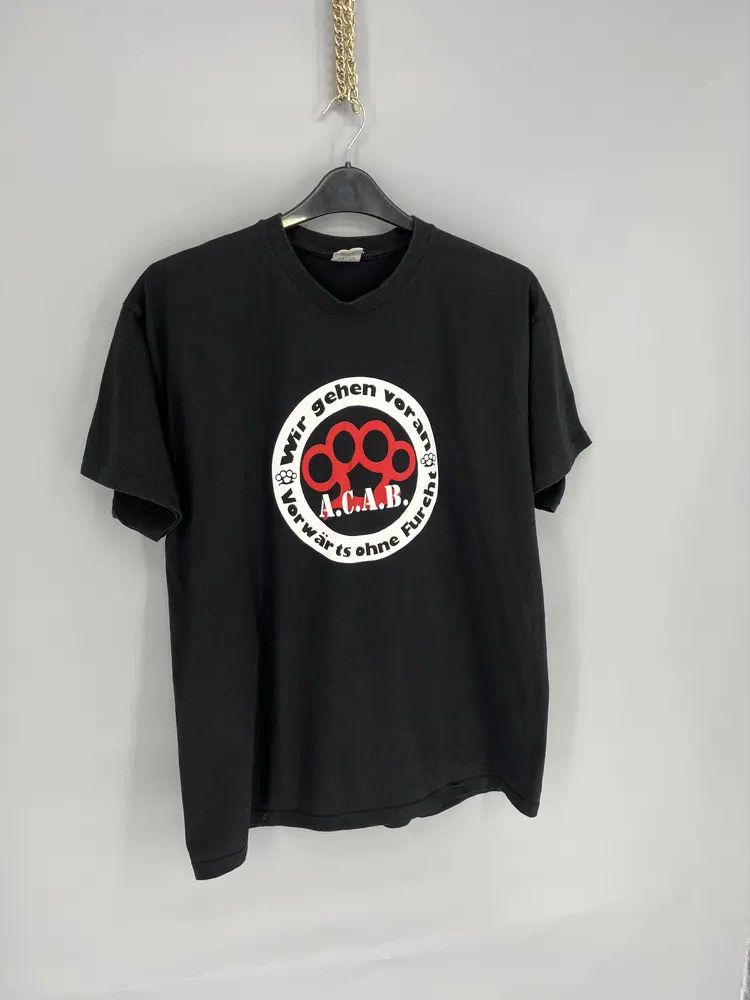 Band Tees Mens Vintage Y2K T Shirt ACAB A.C.A.B. Size M Size US L / EU 52-54 / 3 - 2 Thumbnail