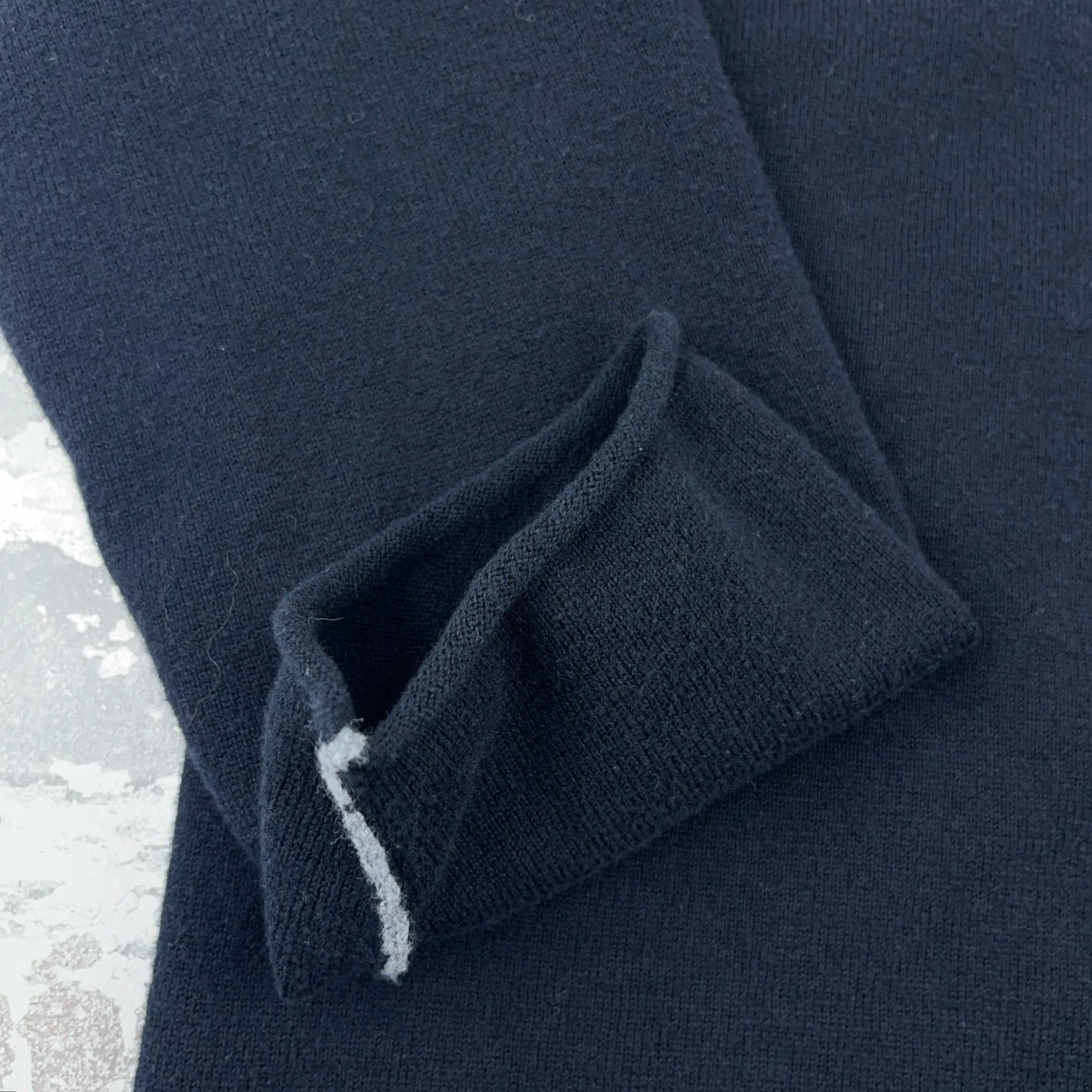 Carbon2Cobalt Corban 2 Cobalt Sweater Men XL Black Gray Pullover 1/2 Zip Knit Thick Lightweight All Seasons Logo Zipper Long Sleeve Regular Adult Sweatshirt Size US XL / EU 56 / 4 - 4 Thumbnail