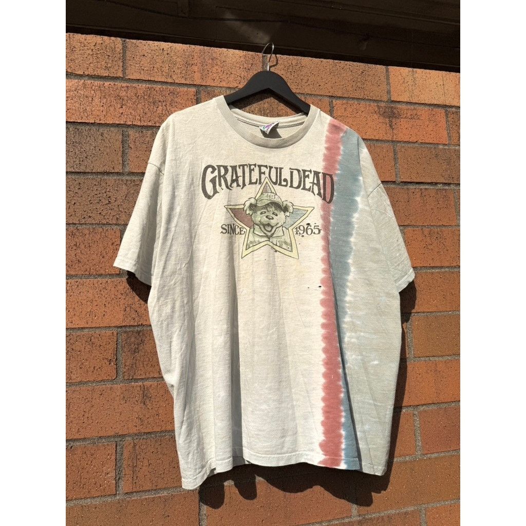 Grateful Dead × Liquid Blue × Vintage 2000 Grateful Dead Vintage Baseball Bear Tie Dye Tee Shirt Size US XXL / EU 58 / 5 - 2 Thumbnail
