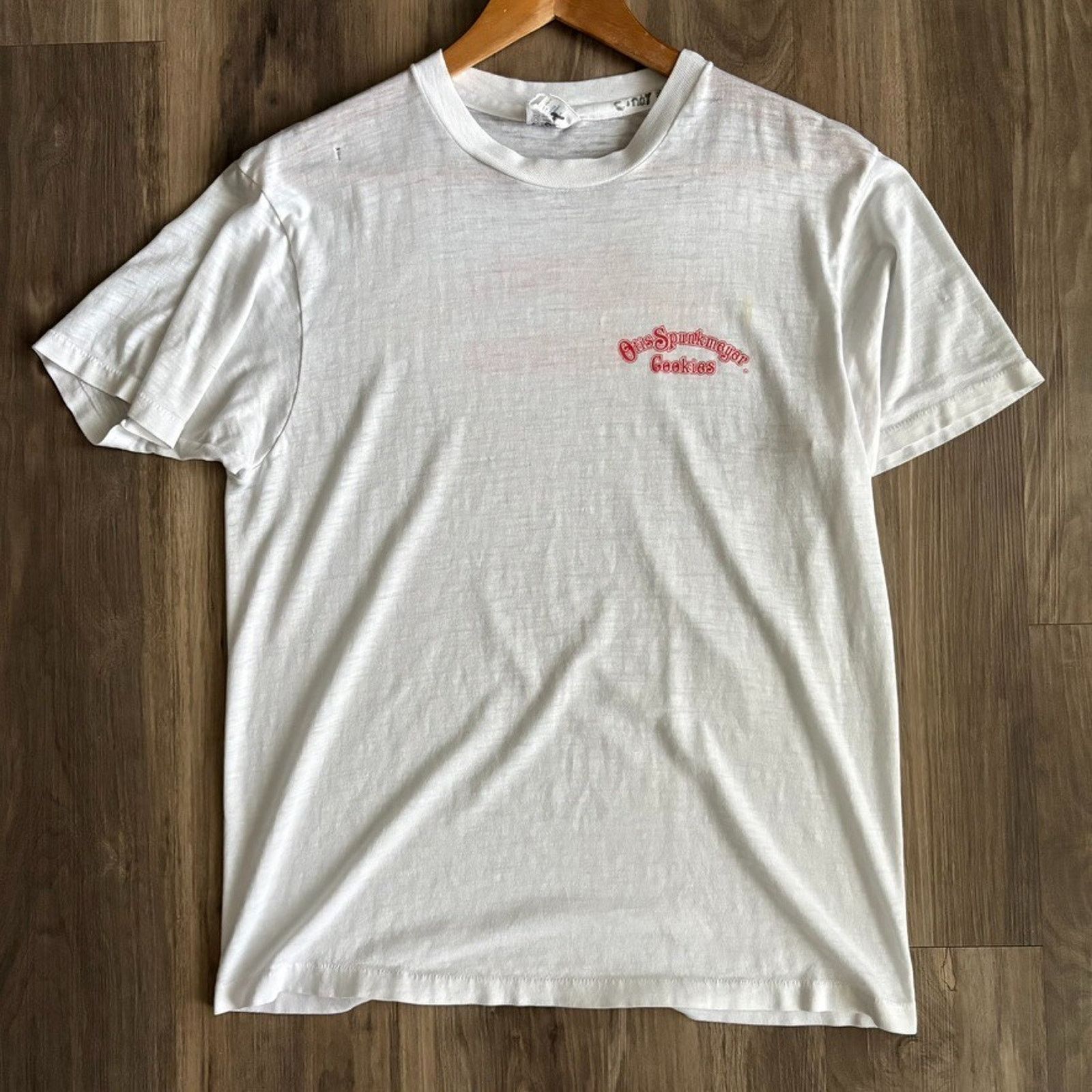 Vintage Vintage 1980s Paper Thin Burnout T-Shirt Men's Size L White Size US L / EU 52-54 / 3 - 9 Thumbnail
