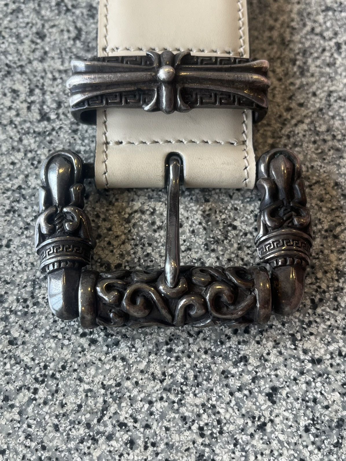 Versace Vintage Gianni Versace Gothic Roller Belt Size 36 - 4 Thumbnail