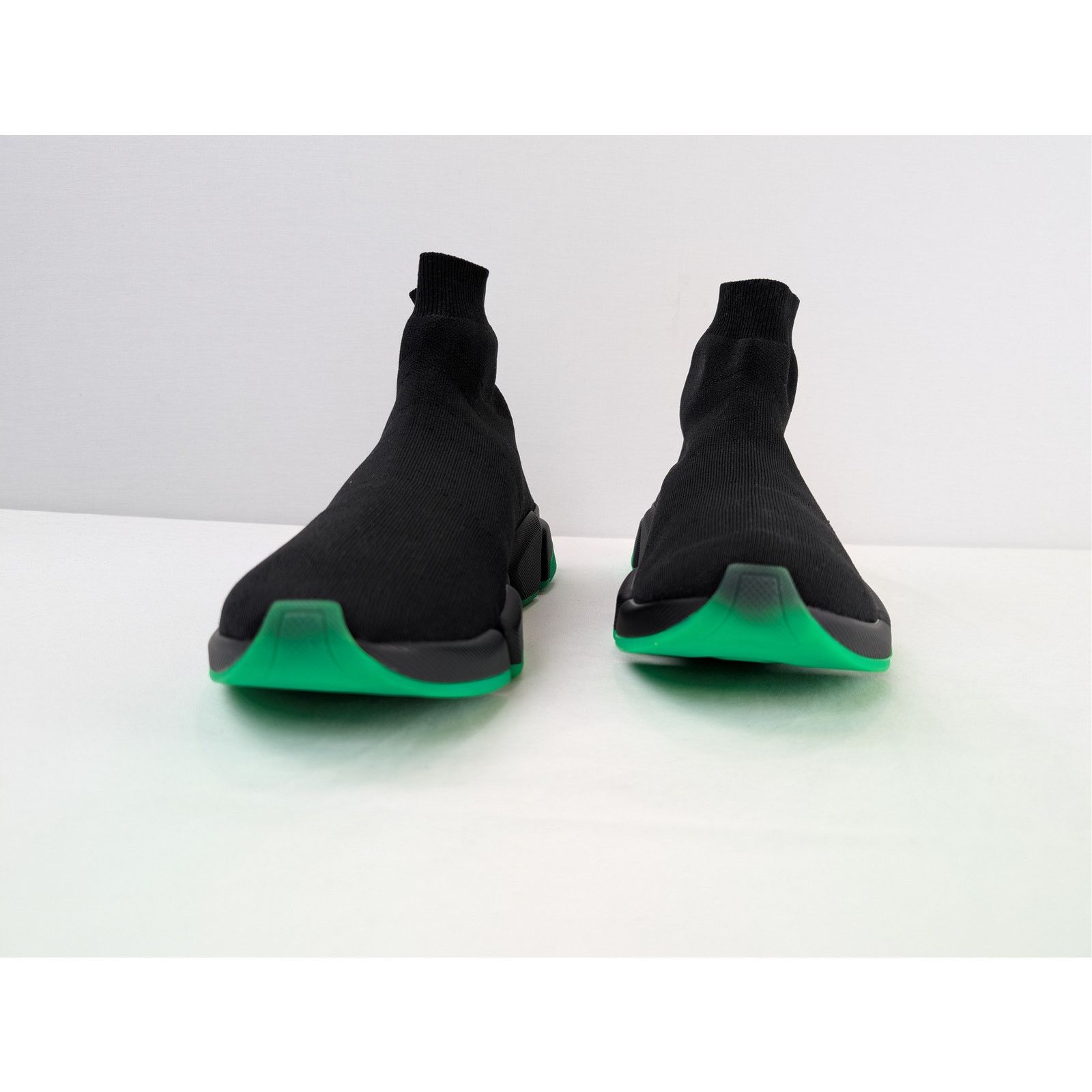 Balenciaga o1rshd1 Rec Knit/Clear Speed 2.0 Clearsole Sneakers in Black Size US 12 / EU 45 - 6 Thumbnail