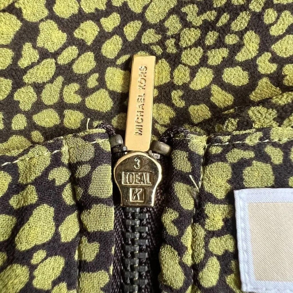 Michael Kors Michael Kors Green Printed Sleeveless Top, US2 Size XS / US 0-2 / IT 36-38 - 5 Thumbnail