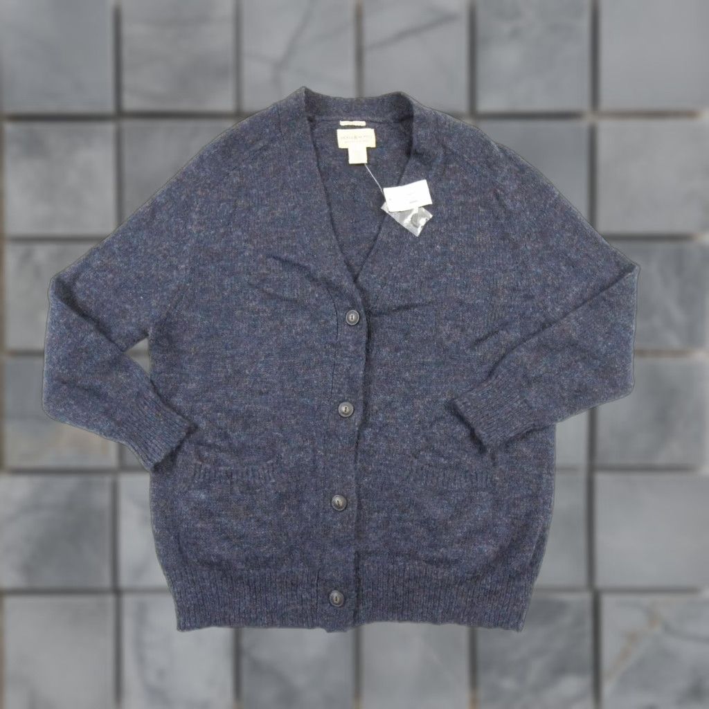 Vintage Denim & Supply Ralph Lauren Women's Cardigan Sweater Large Blue Knit All Seasons Size L / US 10 / IT 46 - 1 Thumbnail