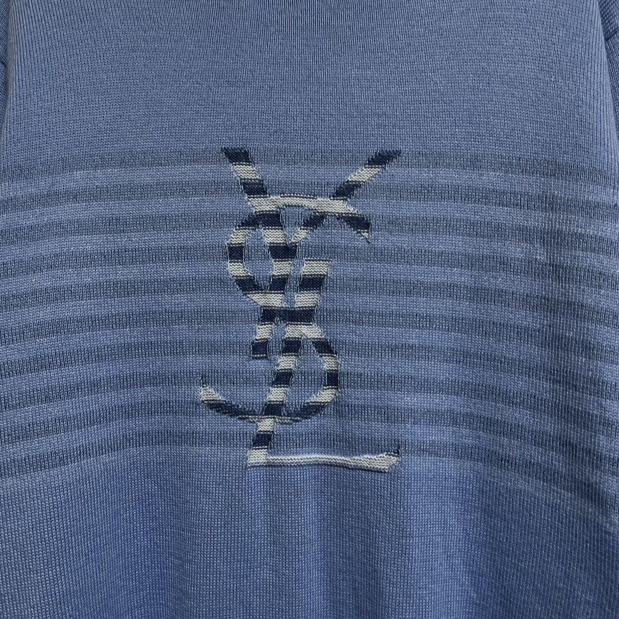 Navy/Blue YSL Sweater Big Logo YSL Sweatshirt