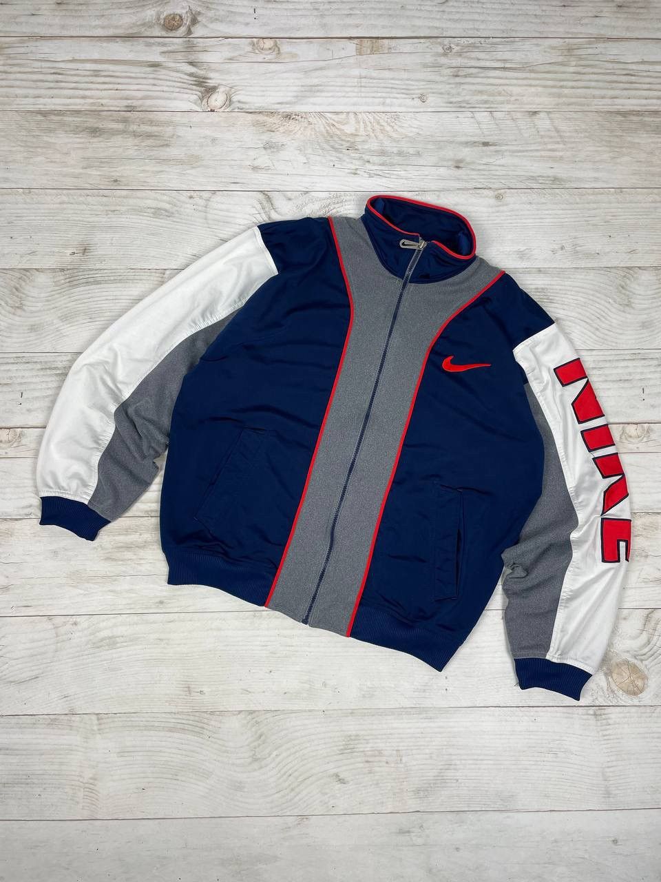 Nike Vintage Nike Track Jacket 90s Big Logo Size US M / EU 48-50 / 2 - 1 Thumbnail