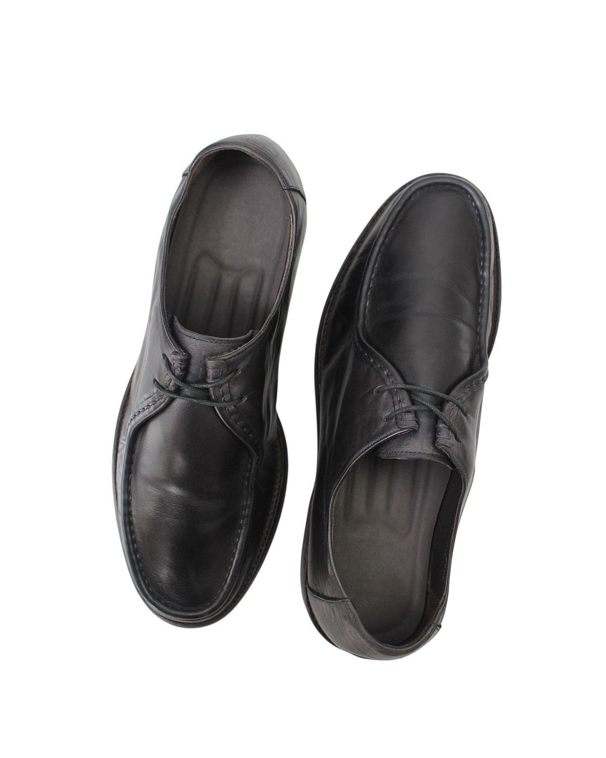 Japanese Brand 2000S TANDY BLACK LEATHER MOC TOE DERBY Size US 8 / EU 41 - 3 Thumbnail