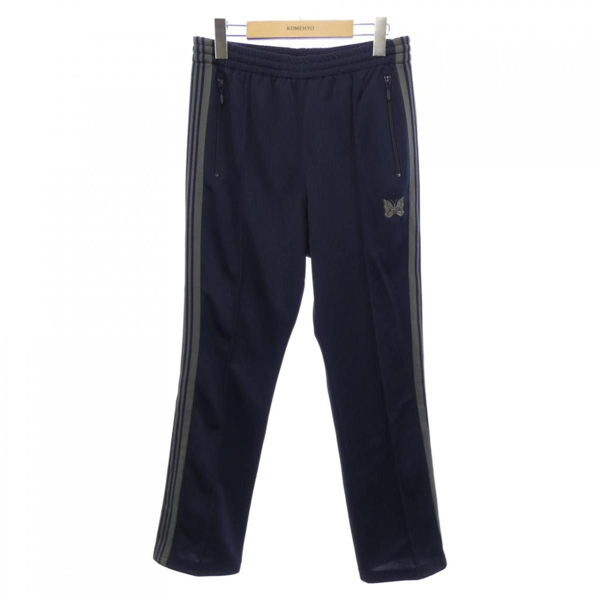 Needles Sweat Pants Logo Side Tape Polyester Navy Size US 29 - 1 Thumbnail