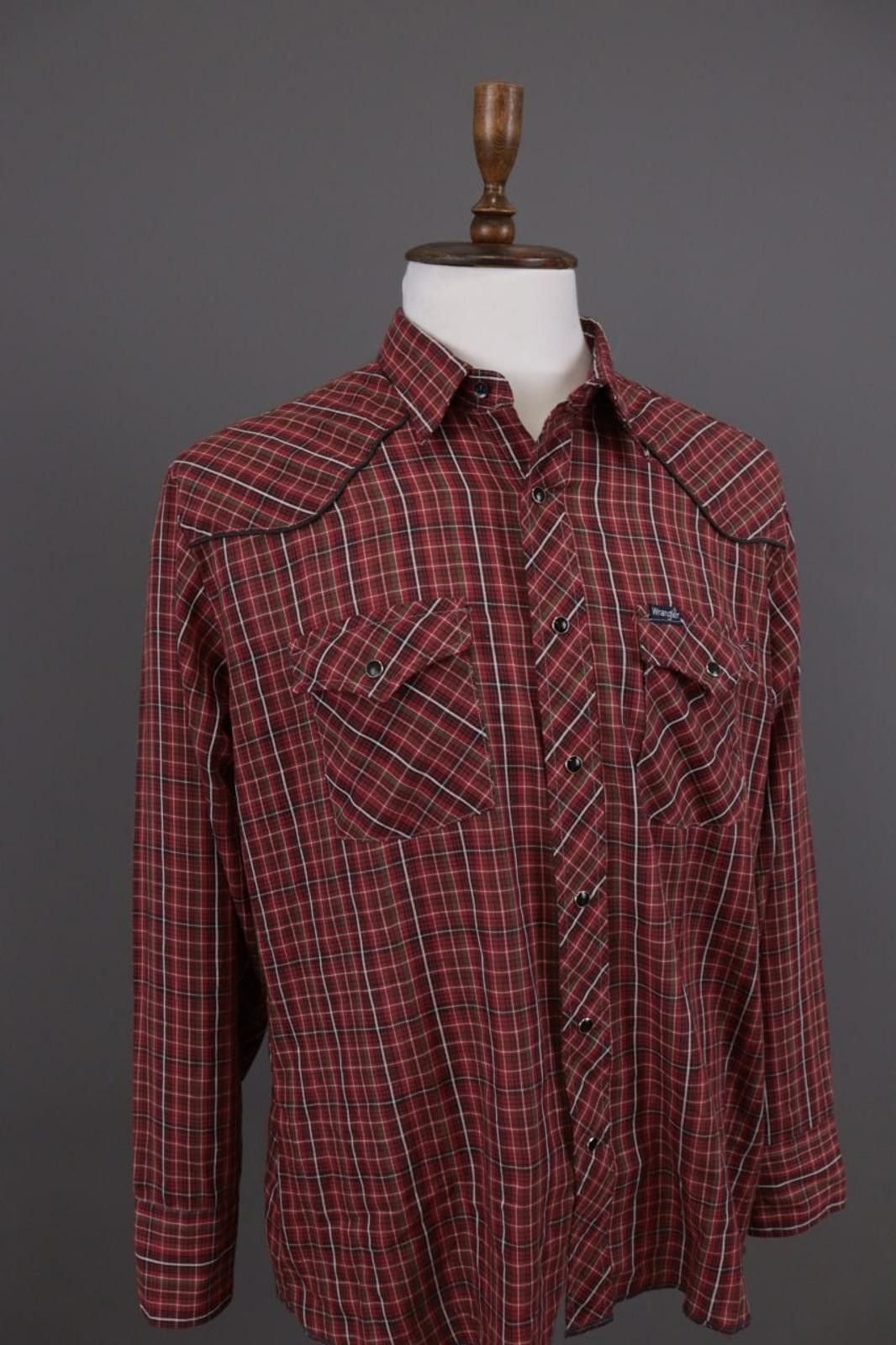Wrangler Vintage Wrangler Multi Check Pockets Overshirt Shirt Size XL Size US XL / EU 56 / 4 - 7 Thumbnail