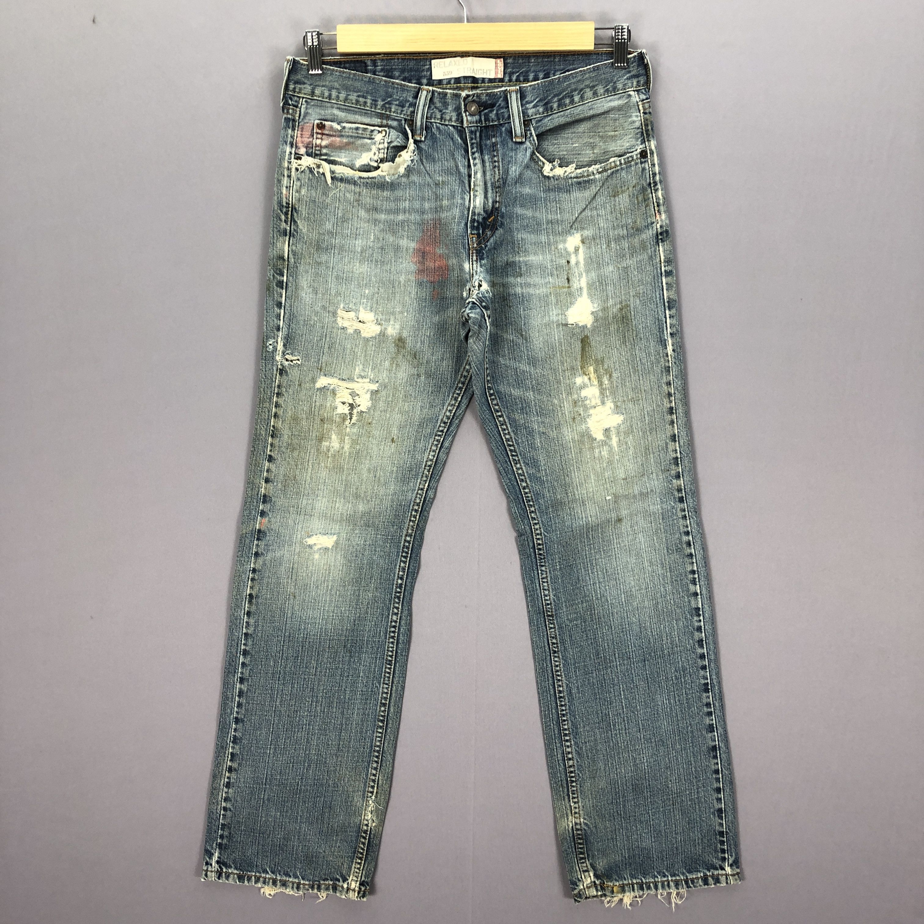 Levi's Vintage 90s Distressed Levis Jeans Levi's 559 Painter Denim Size US 32 / EU 48 - 1 Thumbnail