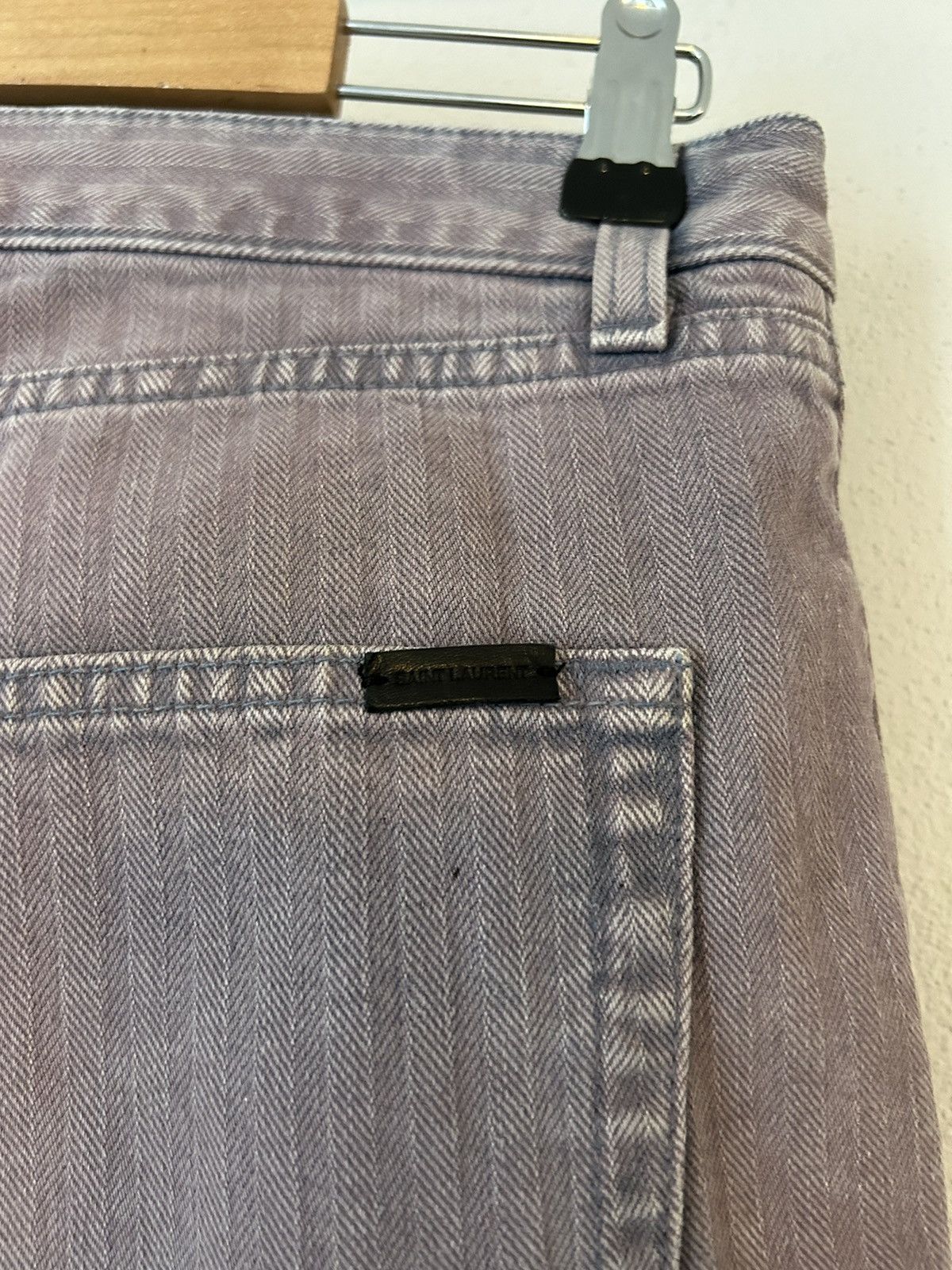 Saint Laurent Paris Raw-Edge Degradé Denim Shorts Size US 32 / EU 48 - 4 Thumbnail