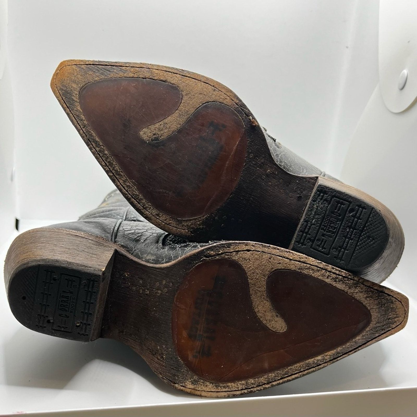 Other Lizard overlay Leather Cowgirl Boots Size US 6 / IT 36 - 9 Thumbnail
