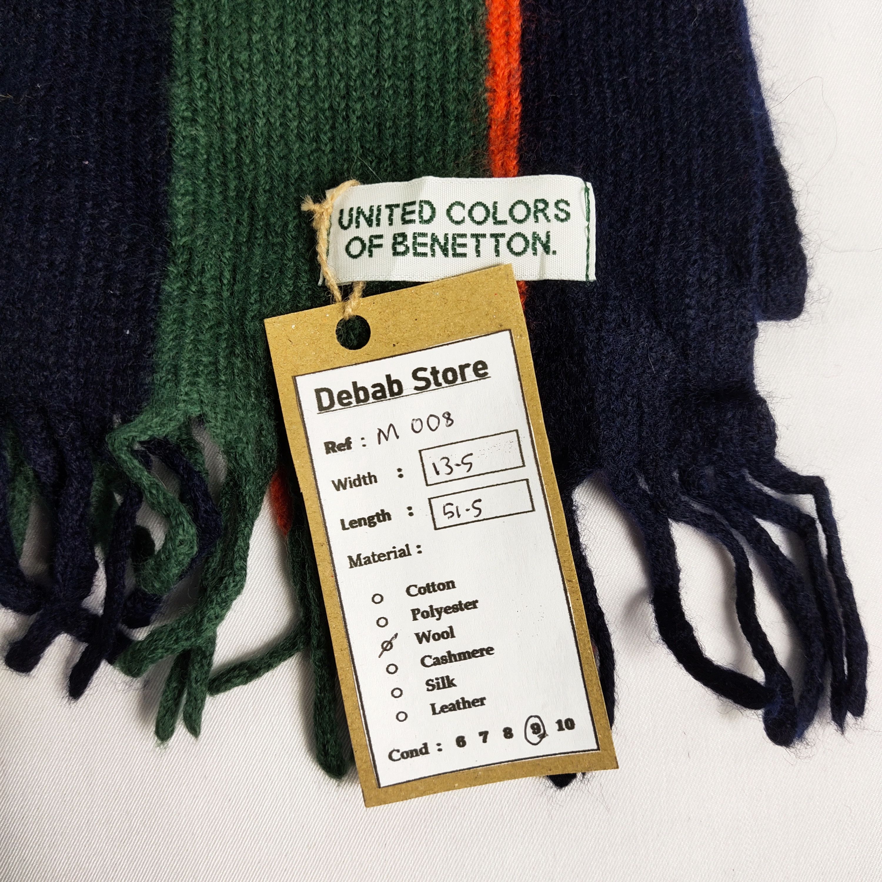 United Colors Of Benetton United Colors Of Benetton Scarf / Muffler / Neckwear M008 Size ONE SIZE - 4 Thumbnail