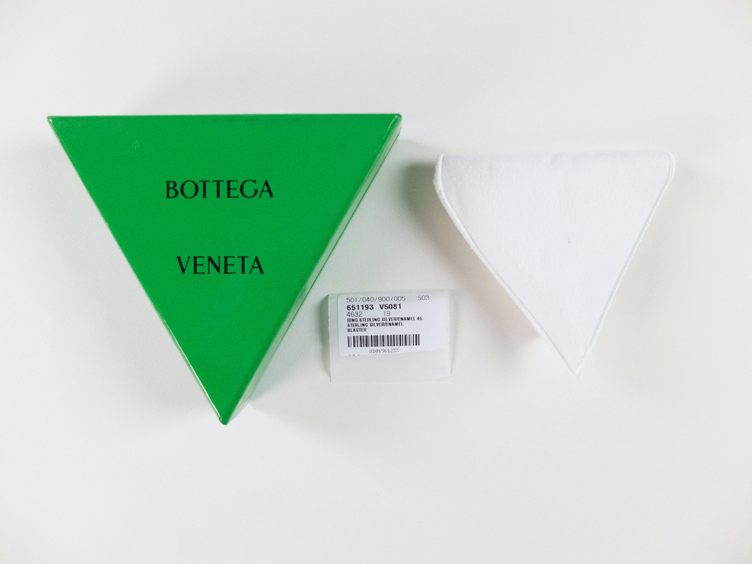 Bottega Veneta BOTTEGA VENETA Seal blue Sterling silver signet ring 9 19 q Size ONE SIZE - 8 Thumbnail