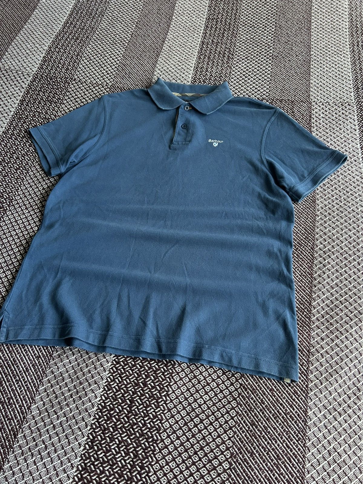 Barbour Barbour Polo T-shirt Mens Solid Style Blue Size Medium Size US M / EU 48-50 / 2 - 4 Thumbnail