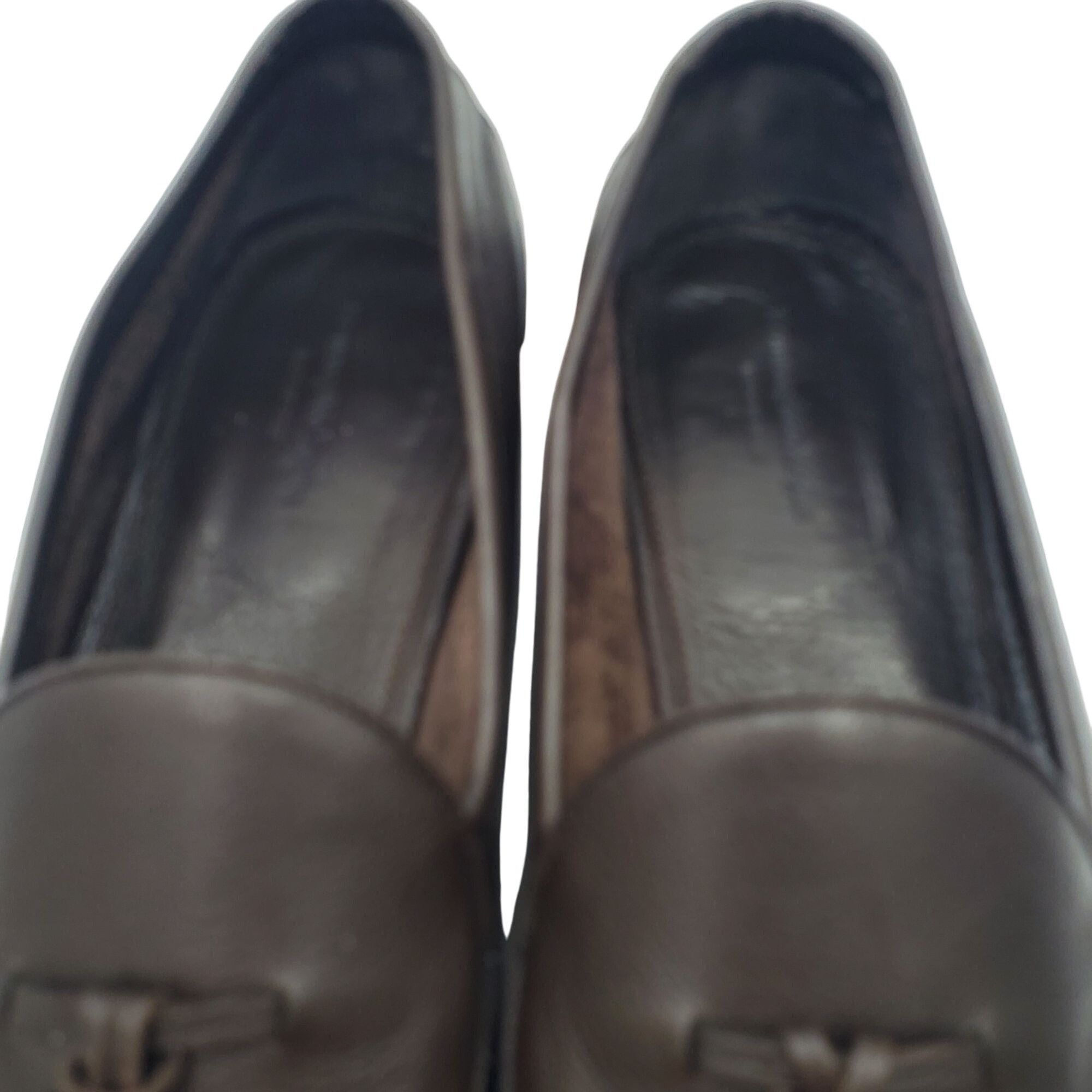 Other Italy Ermenegildo Zegna Men's Size 13US/12EU Brown leather t Size US 13 / EU 46 - 10 Thumbnail