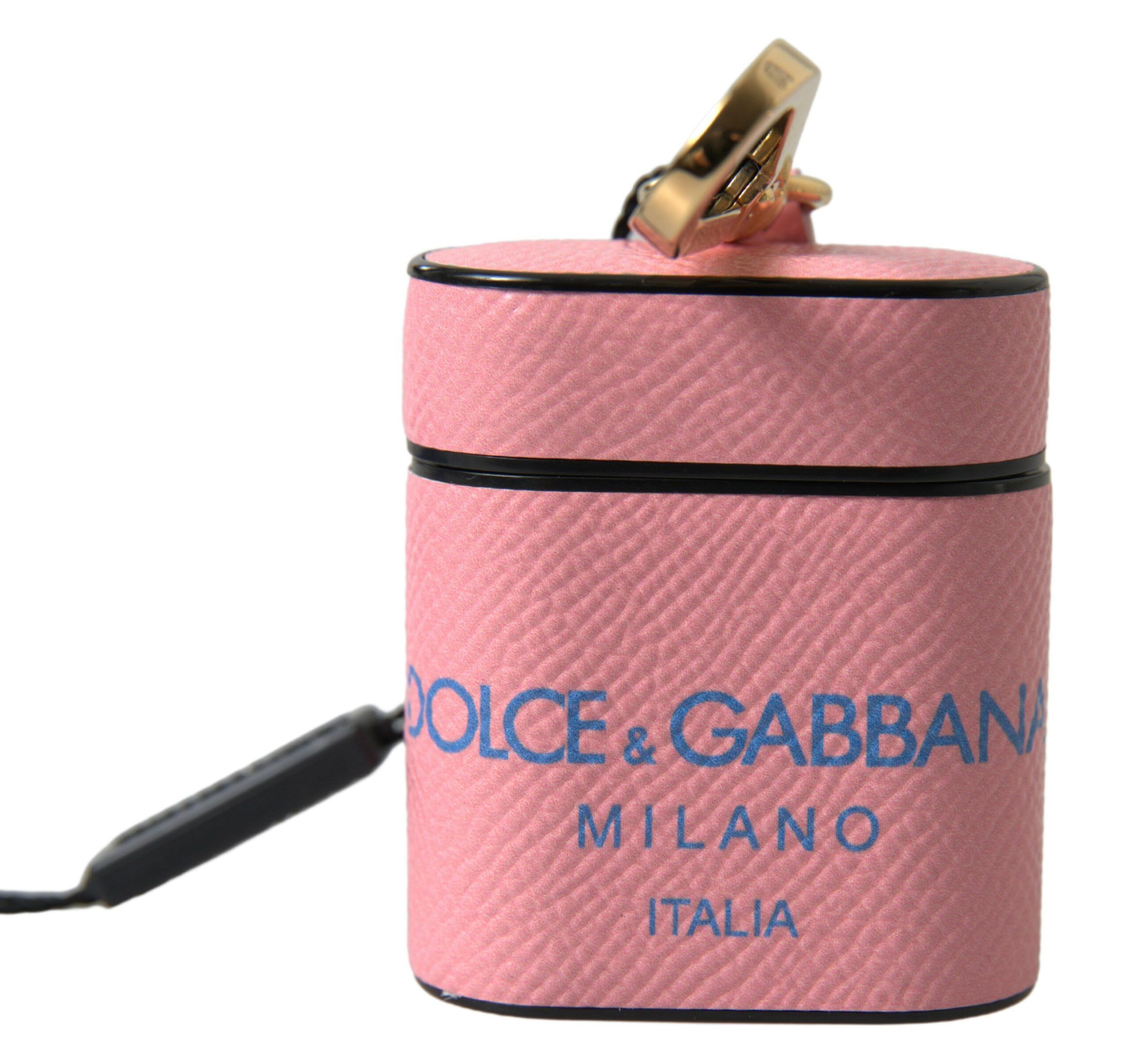 Dolce & Gabbana Chic Calf Leather Airpods Case in Women's Pink Size ONE SIZE - 1 Thumbnail