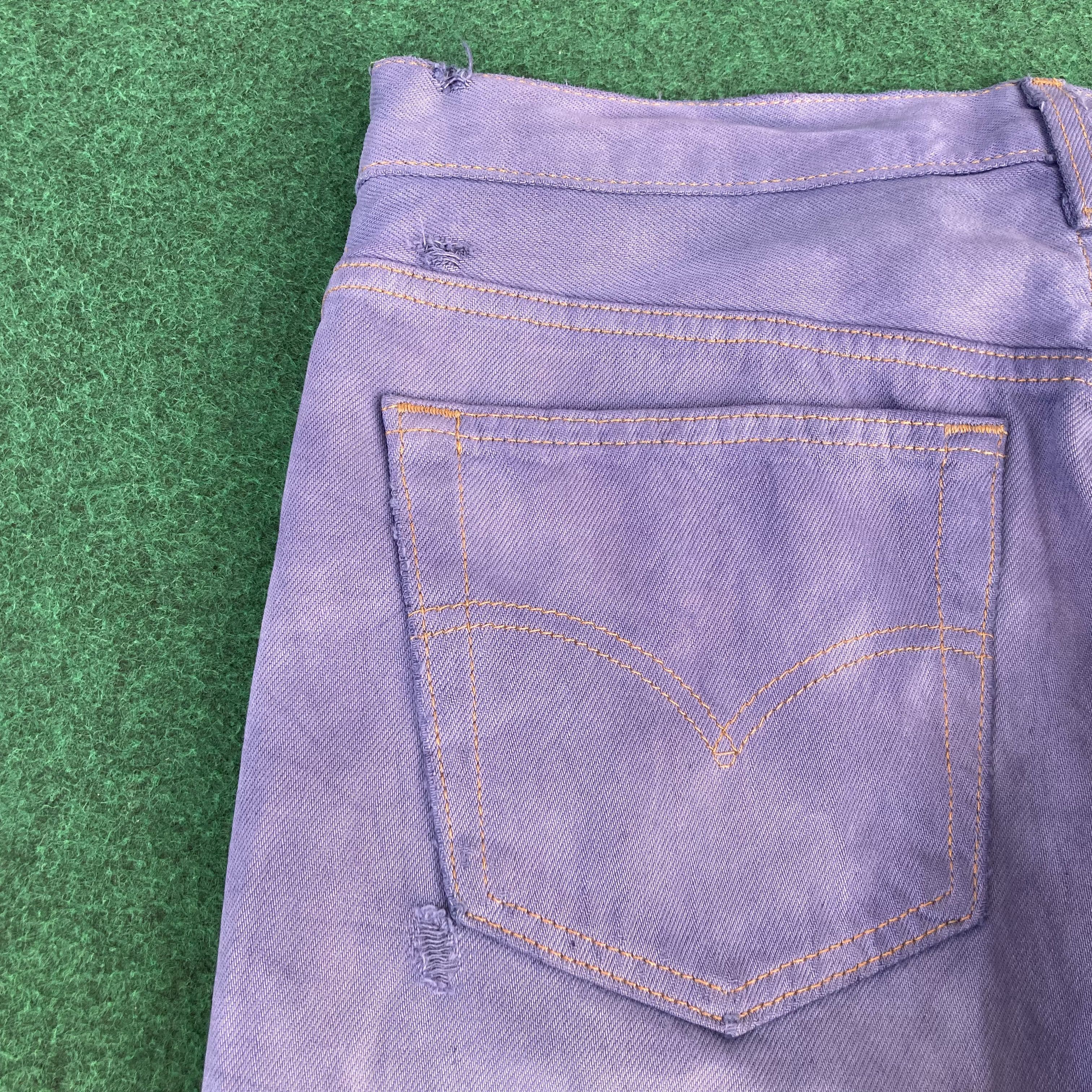 Levi's Size 31x32 Vtg 90’s Levis 501 Tie dye Denim Jeans Size US 31 - 13 Thumbnail