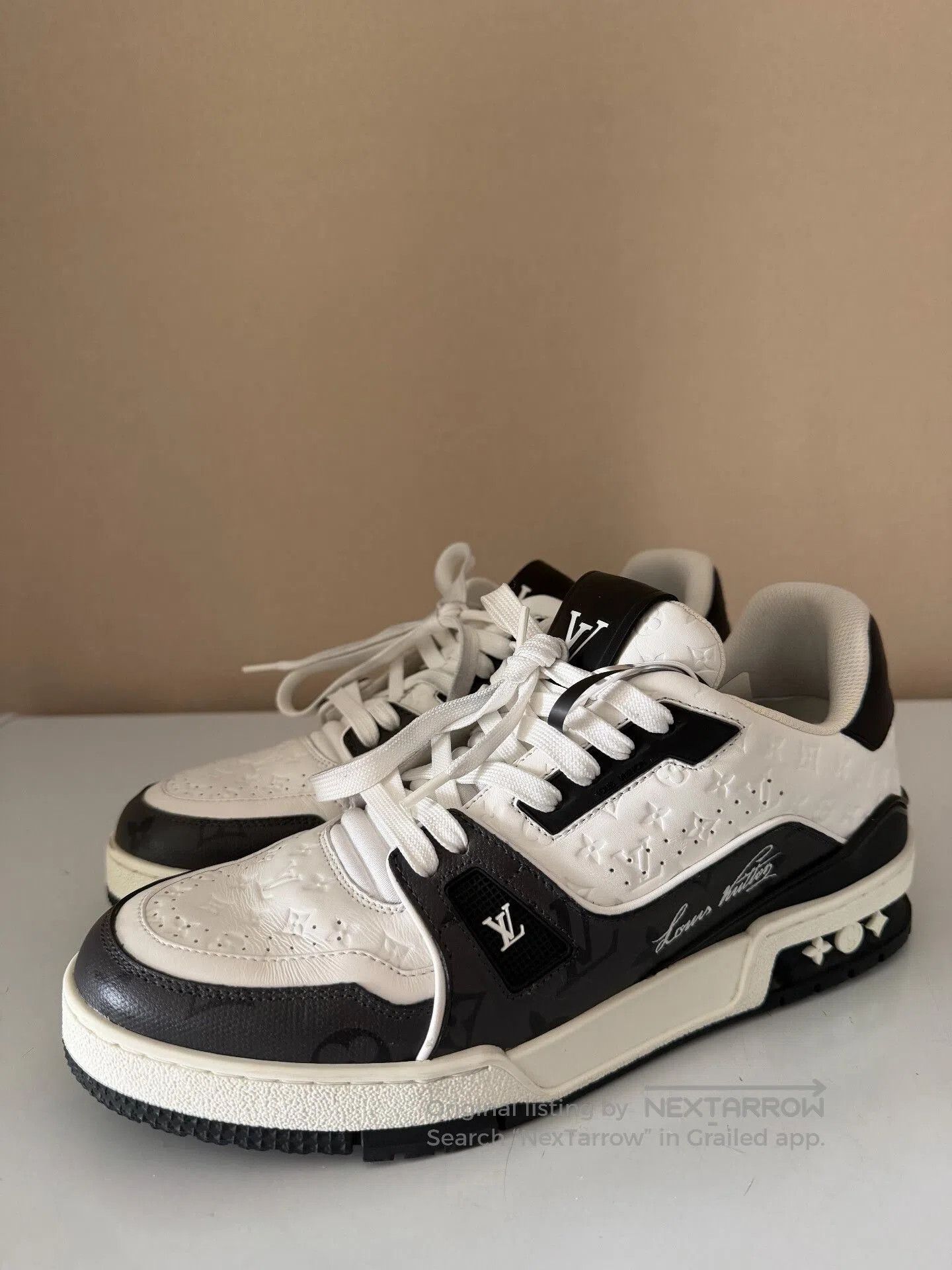Louis Vuitton LV Trainer Black White Sneakers. Size US 7 / EU 40 - 1 Thumbnail