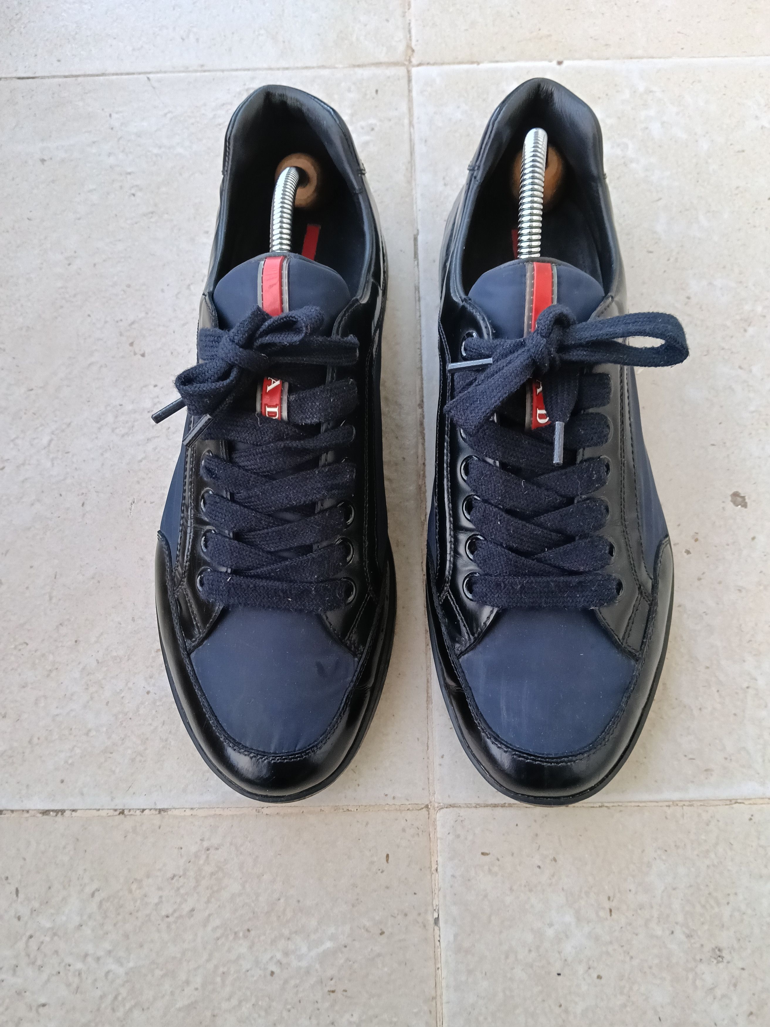 Prada Prada nylon and leather sneakers Size US 10 / EU 43 - 3 Thumbnail
