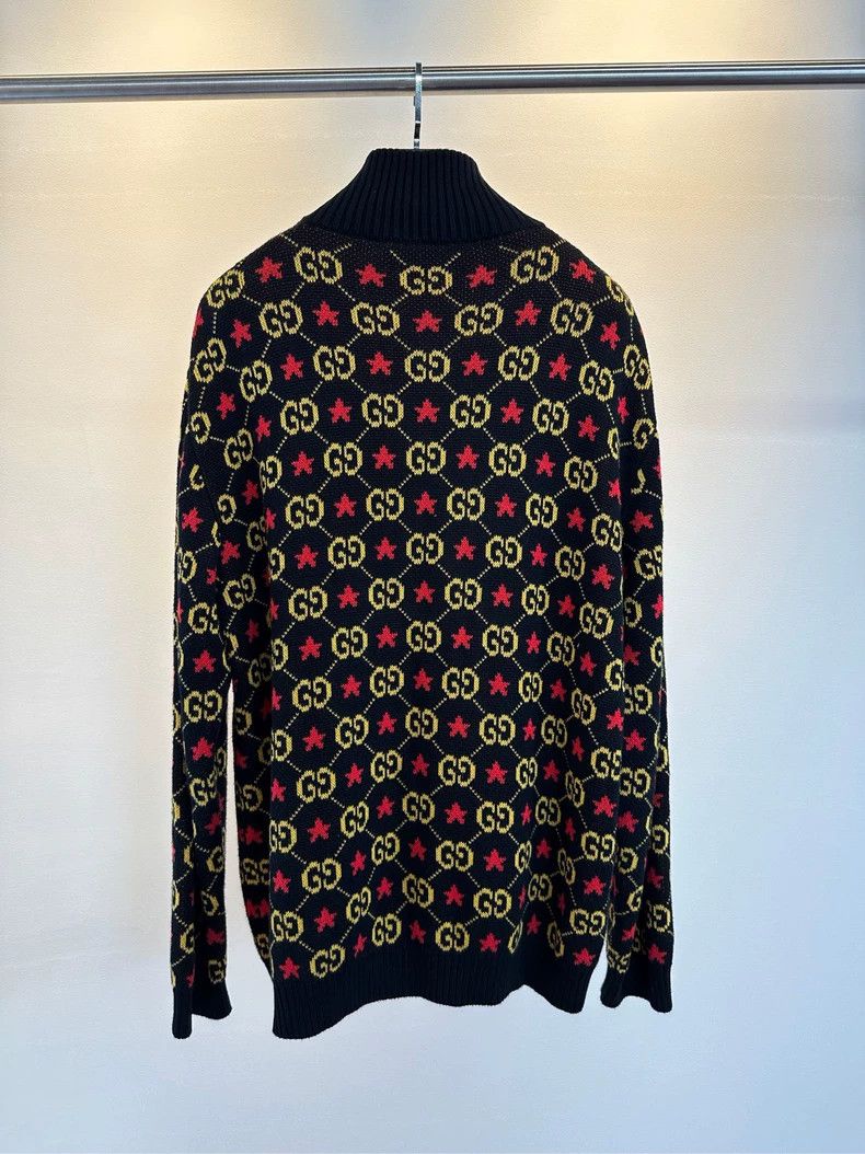 Gucci GucciContrast color, word label star pattern zipper jacket Size US L / EU 52-54 / 3 - 2 Thumbnail