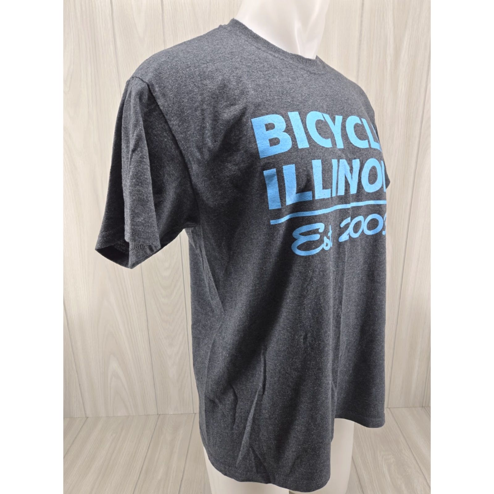 Gildan VINTAGE Gildan Illinois Bicycling Touring Company Shirt L Gray Shirt Mens Size US L / EU 52-54 / 3 - 6 Thumbnail