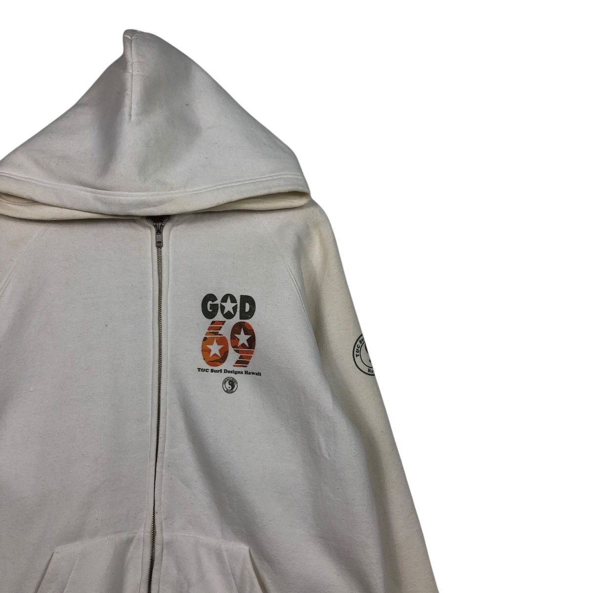 Japanese Brand T&C Surf Designs “GOD 69” Camo Star Graphic Rare Hawaii Era Size US L / EU 52-54 / 3 - 7 Thumbnail