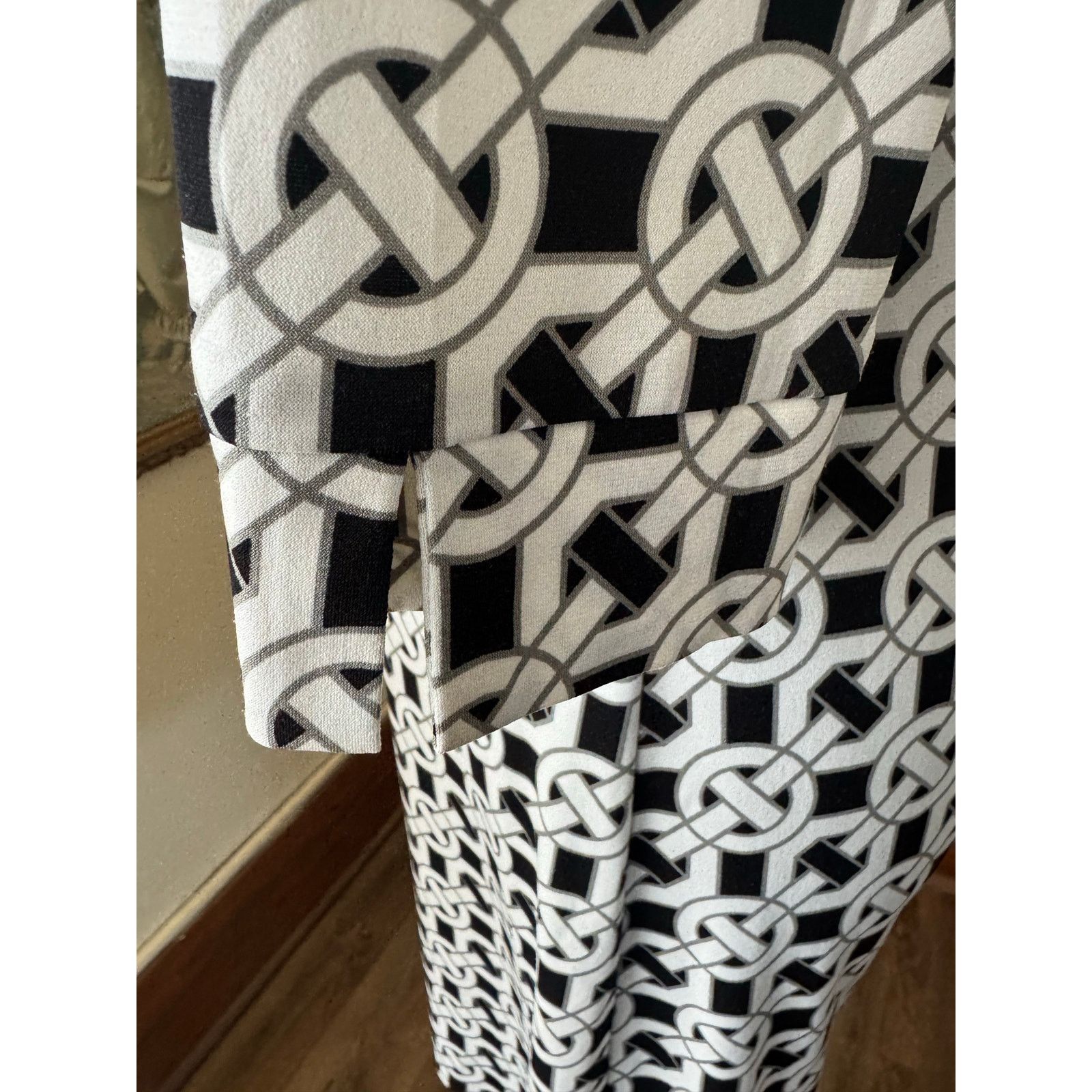 Other Laundry by Design Black White Chain Print Shift Dress Size 2 Size XS / US 0-2 / IT 36-38 - 3 Thumbnail