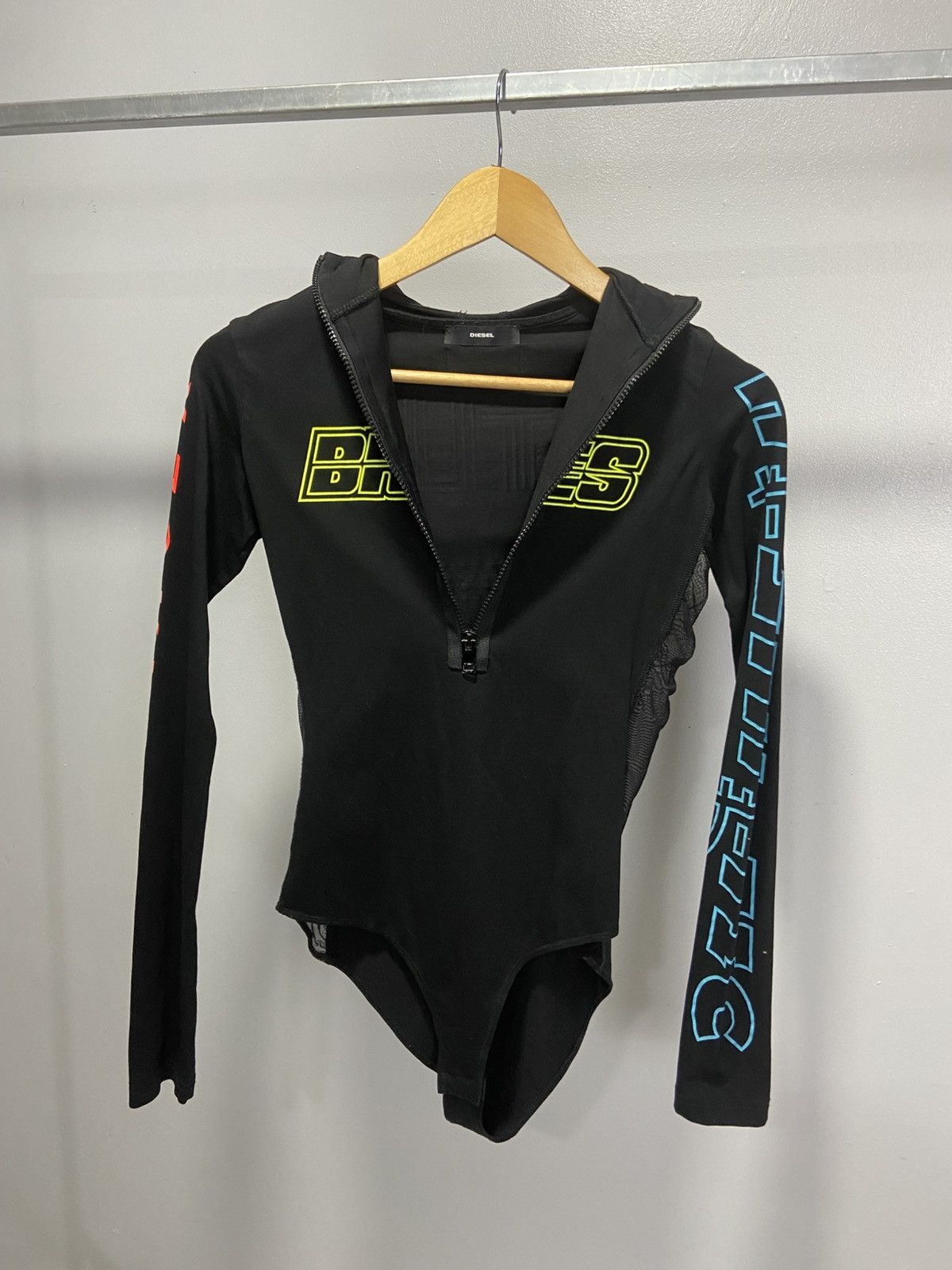Diesel Diesel Braves power racer bodysuit hoodie Size S / US 4 / IT 40 - 2 Thumbnail