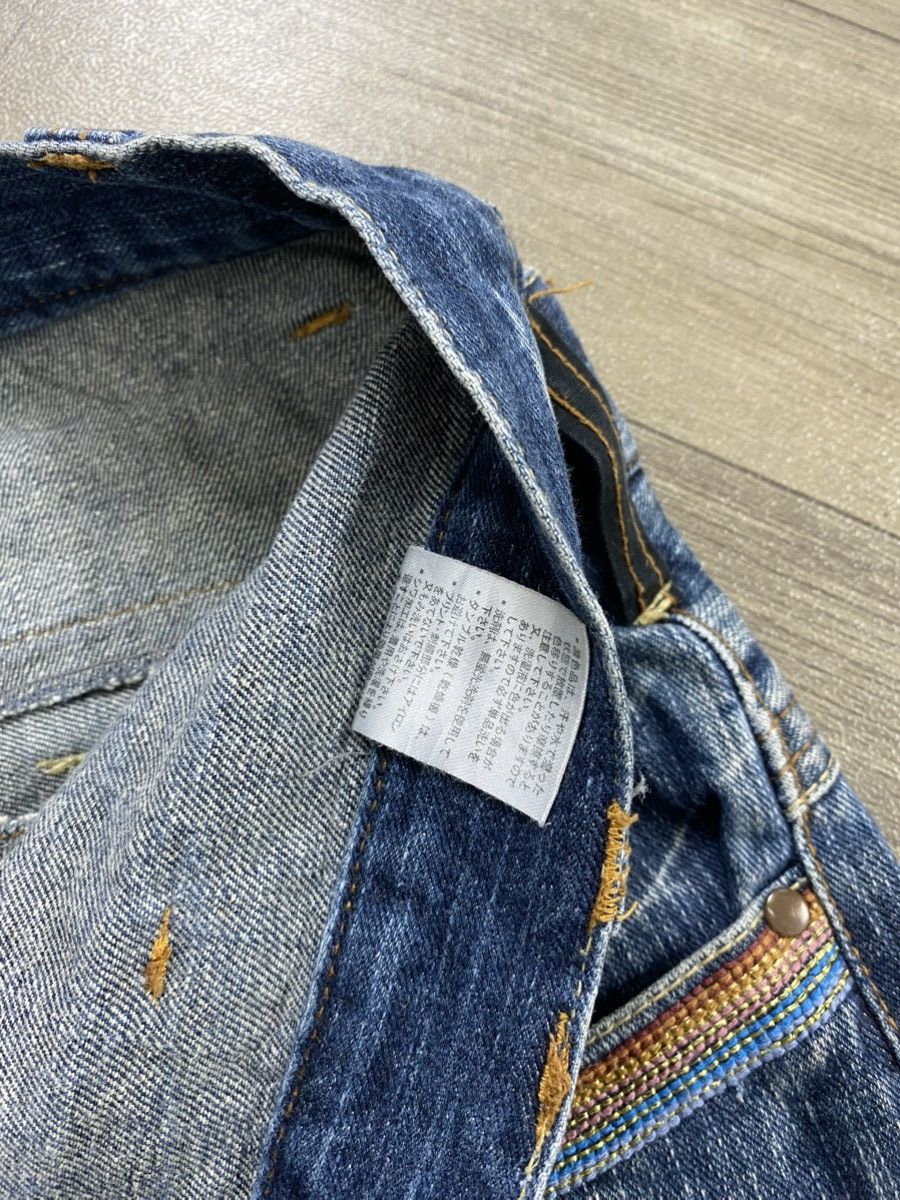Japanese Brand 2000s Japanese Double Waist Distressed Punk Lgb Jeans Y2K Size US 33 - 11 Thumbnail
