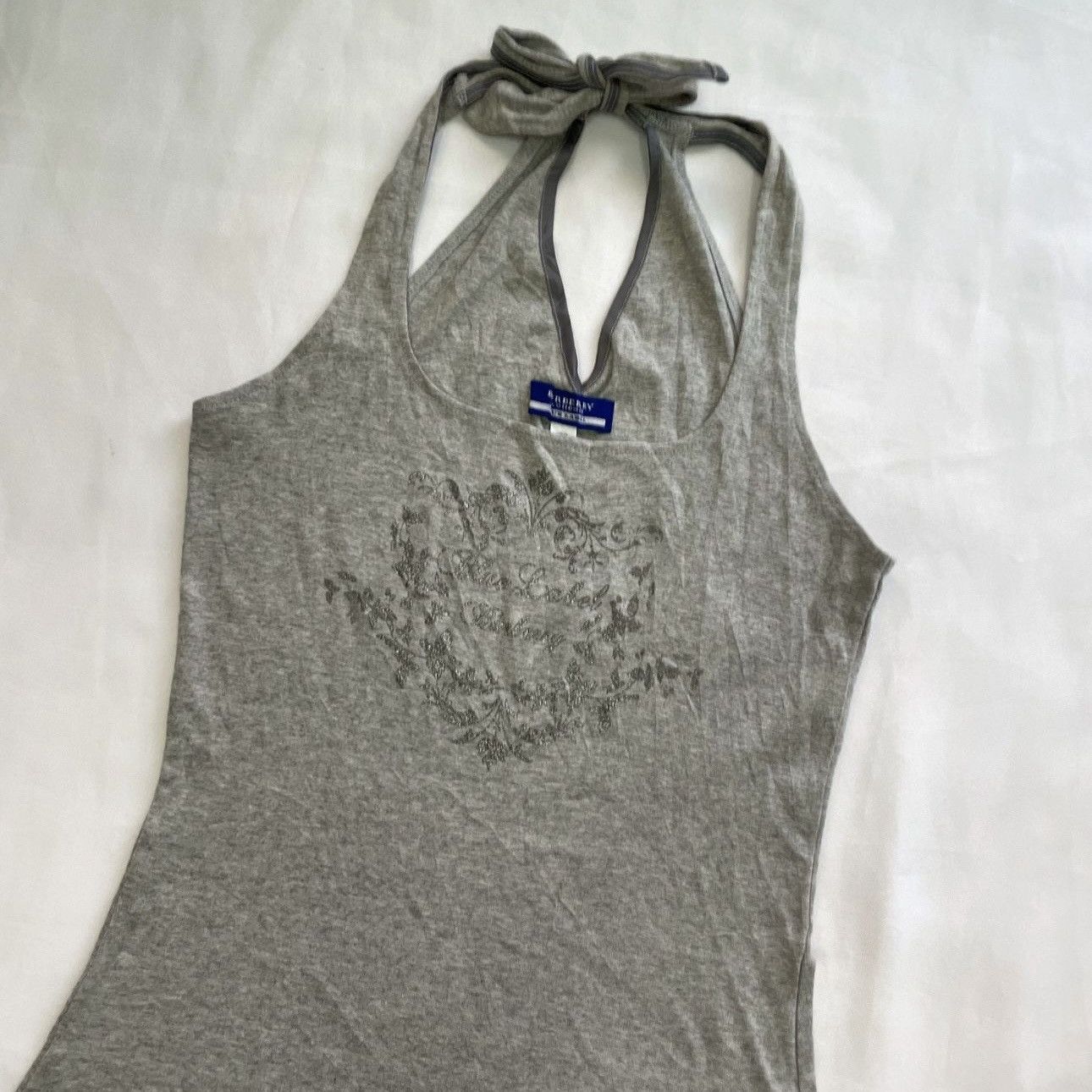 Burberry Bow-Tie Back Halter Top