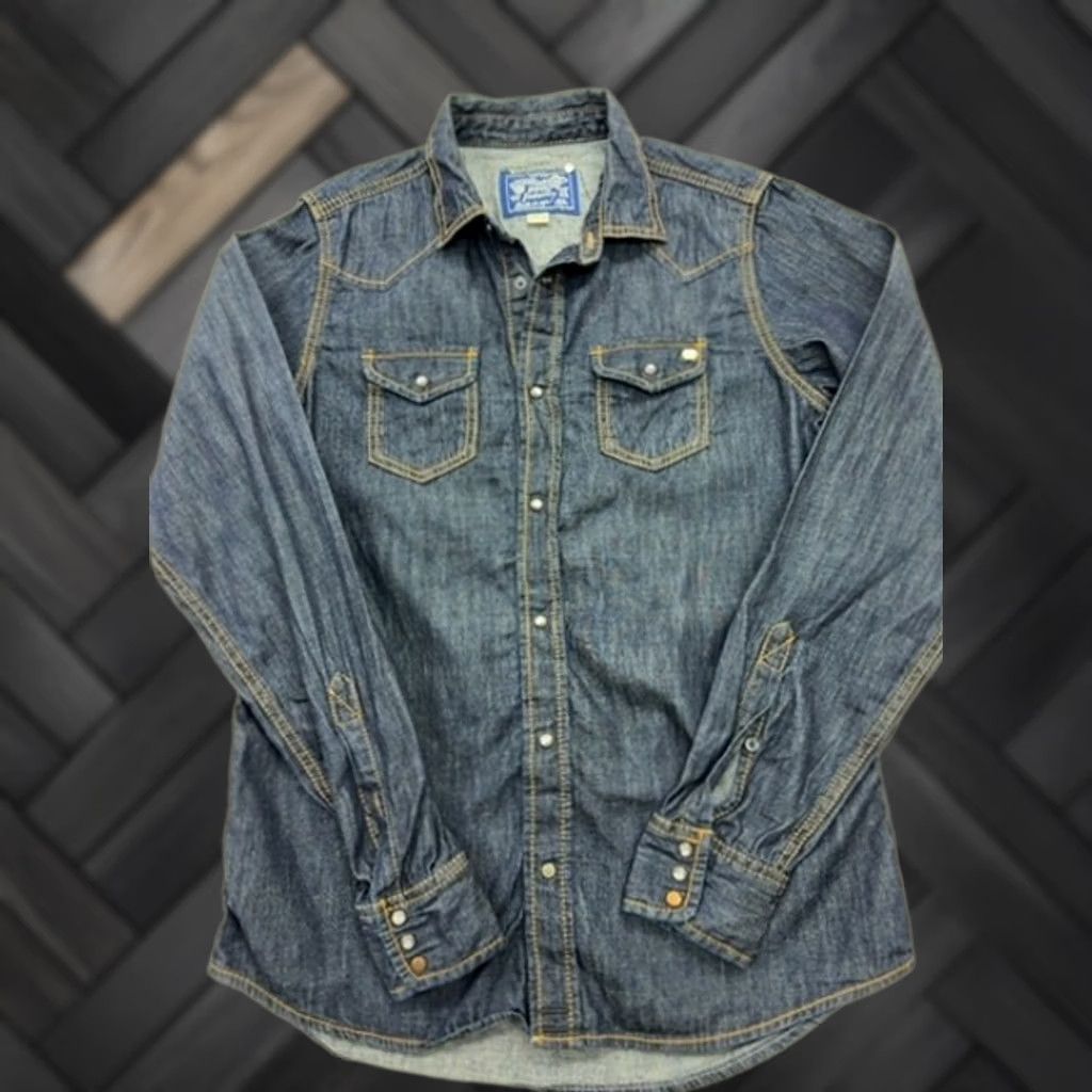 Diesel Diesel Men Blue Denim Jacket Size M Button Front Pockets Regular Fit Size US M / EU 48-50 / 2 - 1 Thumbnail