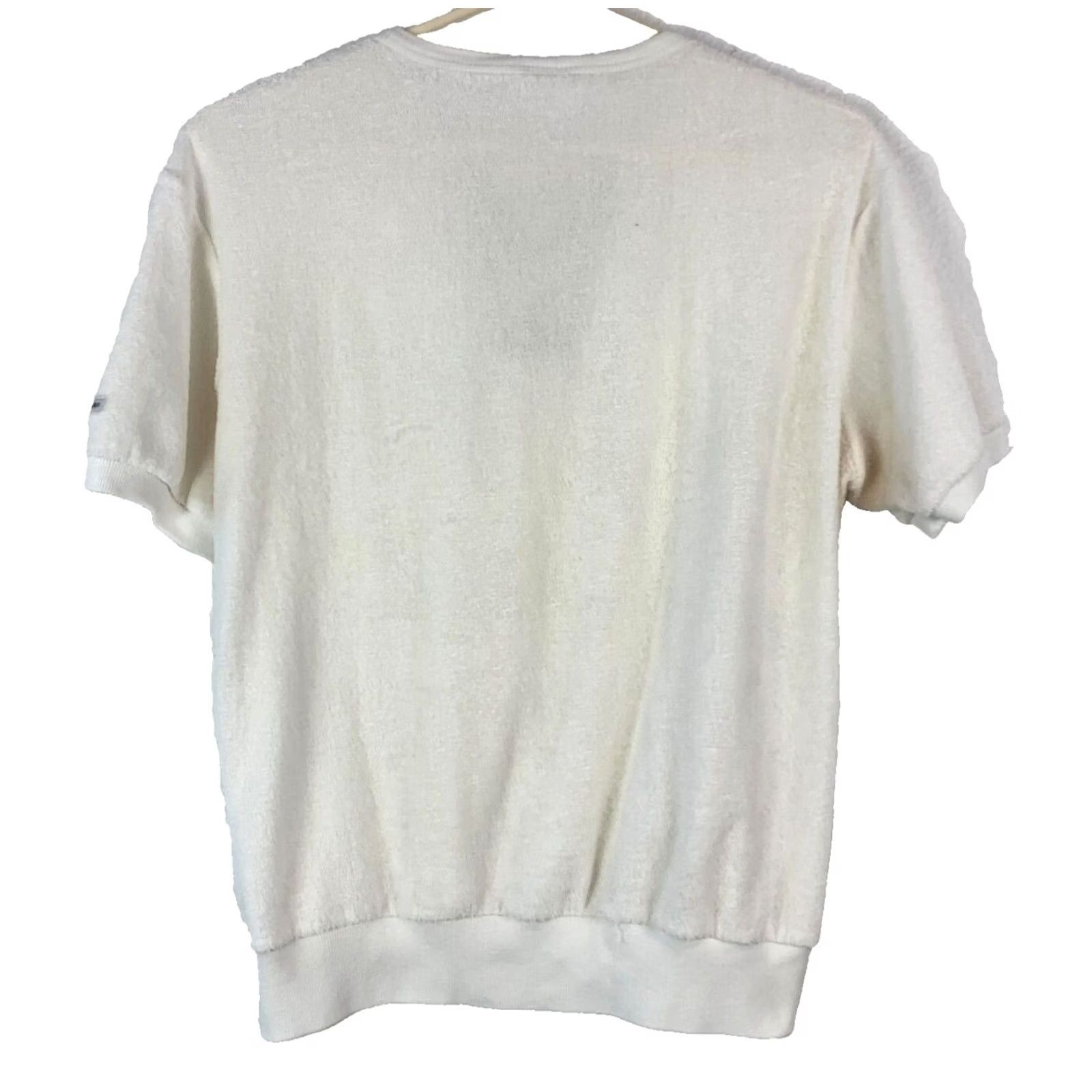 Bill Blass VINTAGE Bill Blass White Short Sleeve T-Shirt Mens M 40" Chest 80s 70s Shirt, Breathable, All Seasons Size US M / EU 48-50 / 2 - 5 Thumbnail