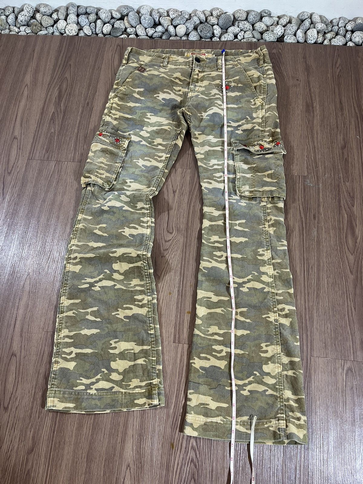 Japanese Brand Sanford Camouflage Corduroy Cargo Pants (Size M / W34) Size US 34 / EU 50 - 19 Thumbnail