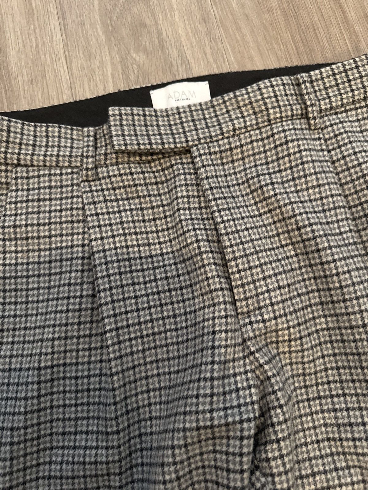 Other ADAM Adam Lippes Houndstooth Pleated Trousers Size US 32 / EU 48 - 2 Thumbnail