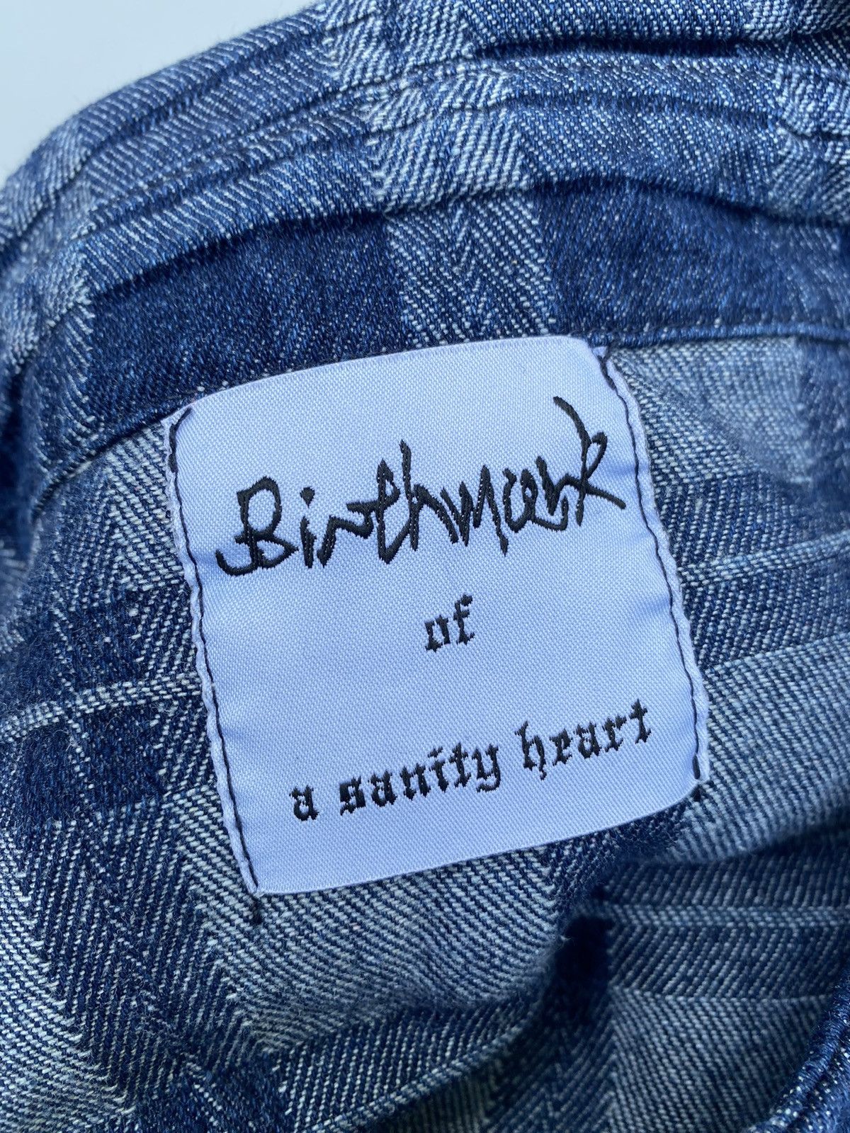 Japanese Brand Birthwork of Sanity Heart- 2in1- Denim Dress Size M / US 6-8 / IT 42-44 - 20 Thumbnail