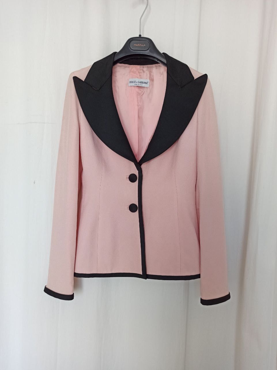 Dolce & Gabbana Dolce Gabbana 1992 Runway pink blazer + video Size S / US 4 / IT 40 - 1 Thumbnail