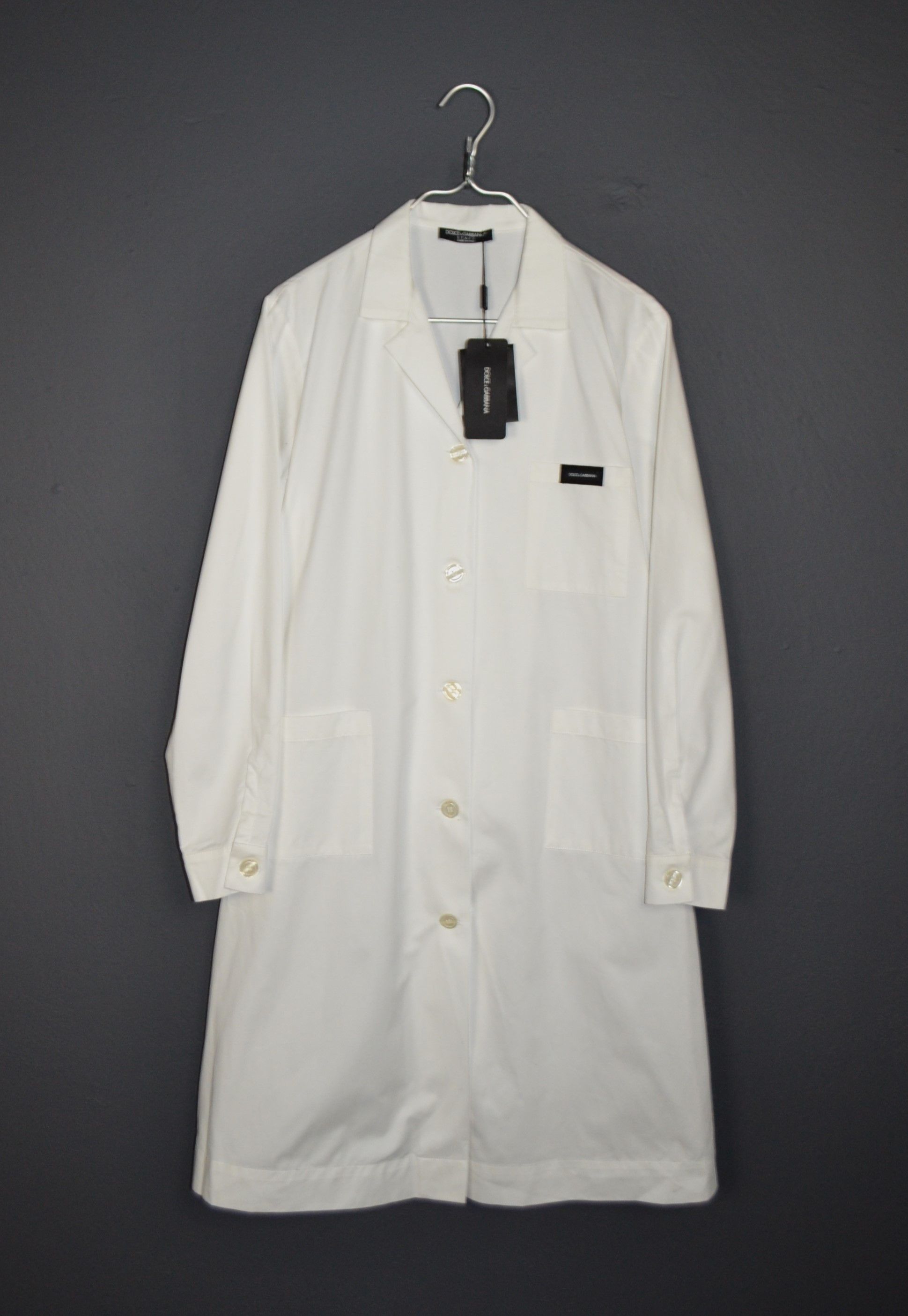 Dolce & Gabbana Dolce & Gabbana Lab Coat White Cotton Jacket Staff 48 M Size Size M / US 6-8 / IT 42-44 - 4 Thumbnail