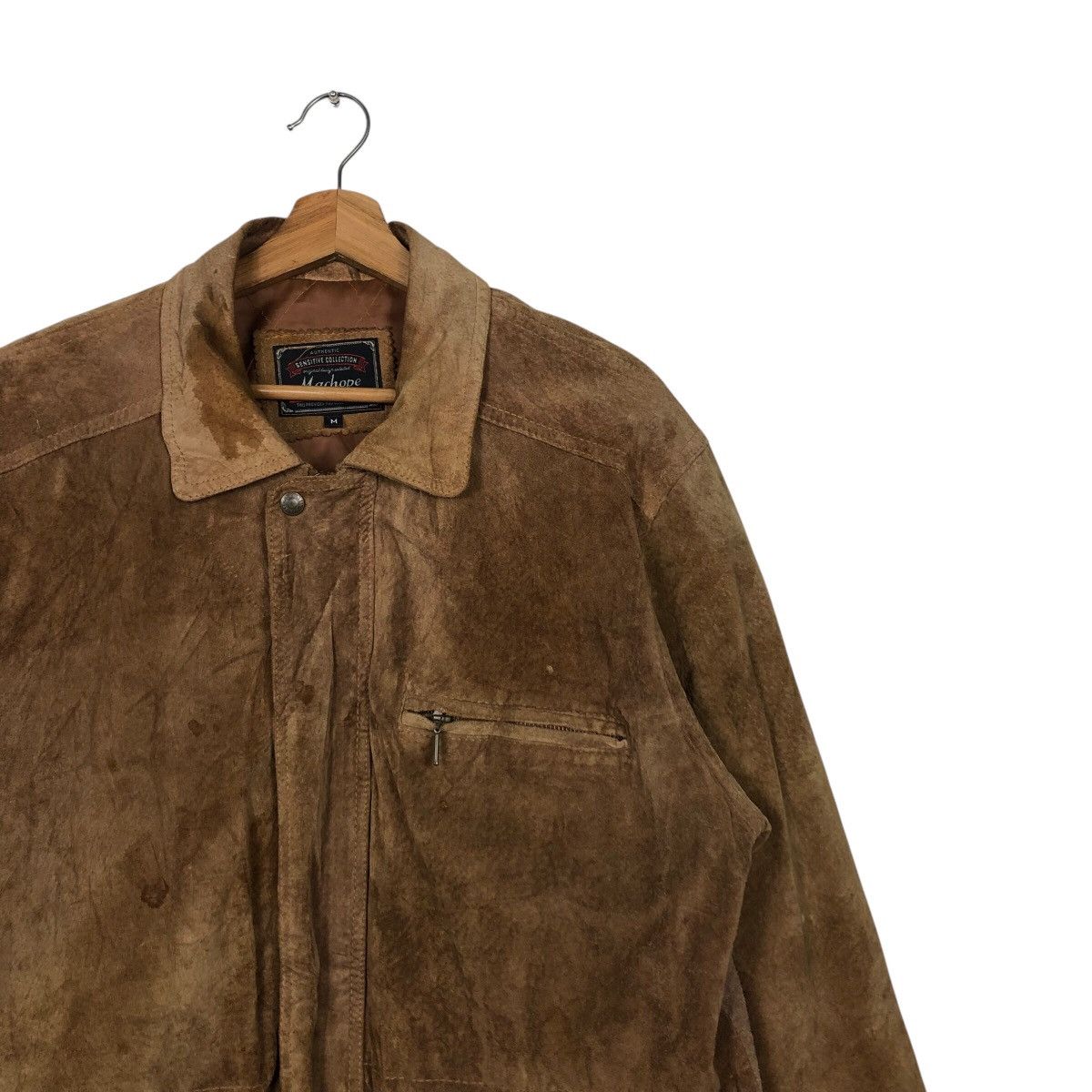 Japanese Brand 📌Vintage Chore Worker Leather Jacket Machope Issey Miyake Size US M / EU 48-50 / 2 - 7 Thumbnail
