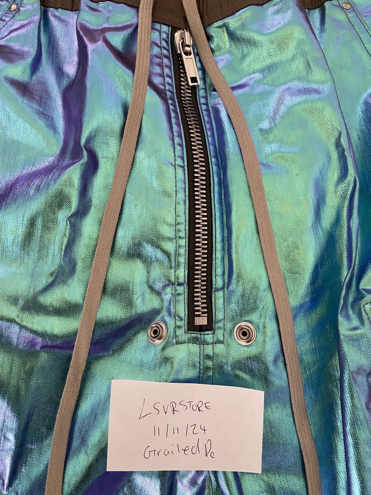 Rick Owens Rick Owens EDFU 2023 Double Jumbo Cargo Belas Iridescent 48 Size US 32 / EU 48 - 5 Thumbnail