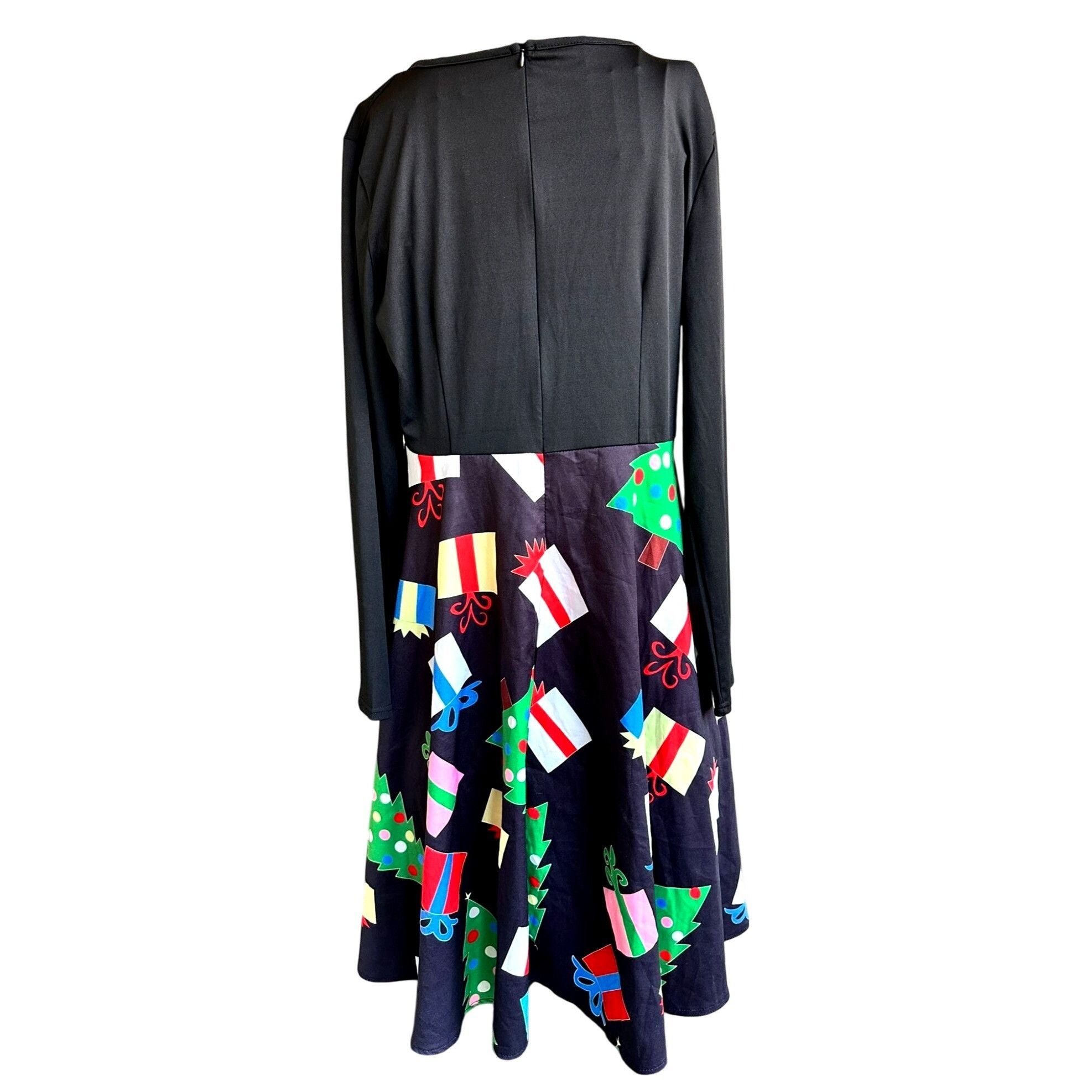 Other NWT Sucrefas Christmas Dress XXL Black Holiday Christmas Tre Size XXL / US 16-18 / IT 52-54 - 5 Thumbnail