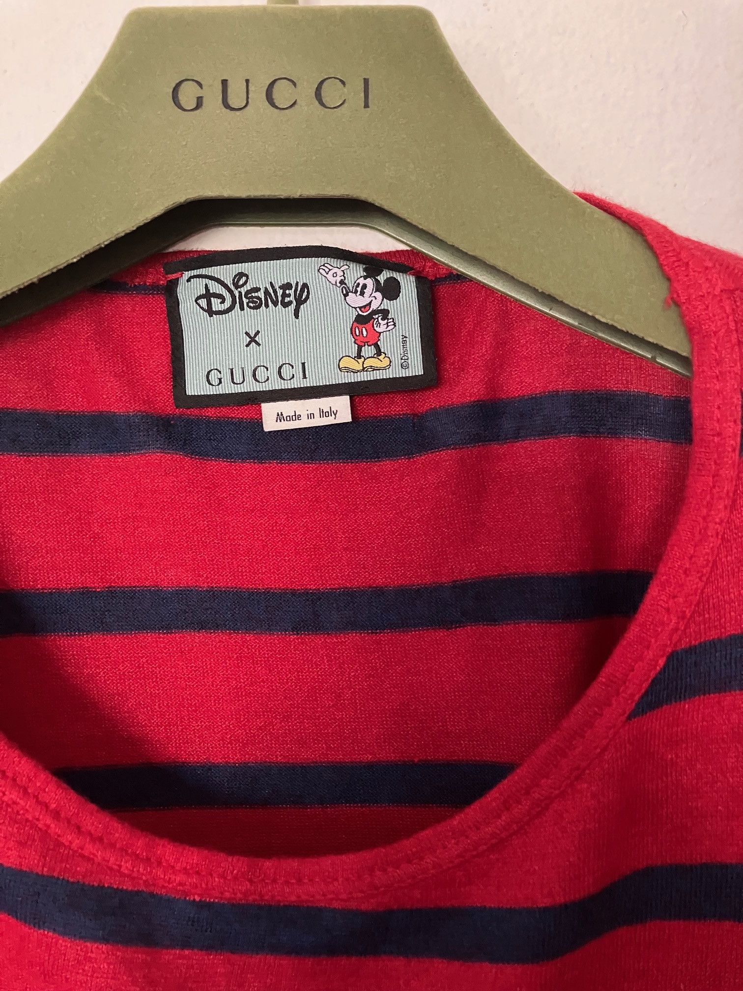 Disney × Gucci Gucci Mickey Mouse Striped T Size US M / EU 48-50 / 2 - 4 Thumbnail