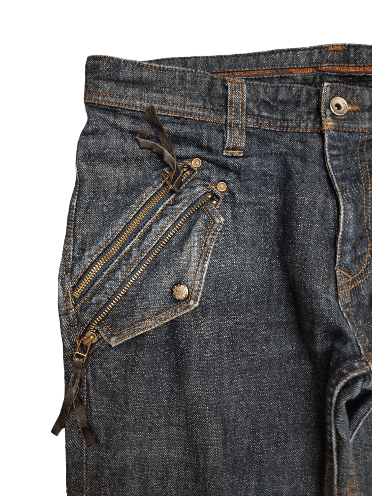 Tornado Mart Nicole Club for men Multi Pocket Denim Jeans Y2k Streetwear Size US 32 / EU 48 - 4 Thumbnail