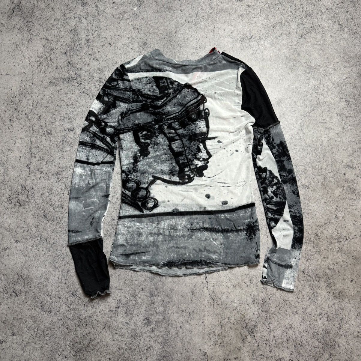 Cop Copine NEW Cop Copine Vintage Mesh Long Sleeve T-Shirt Size L / US 10 / IT 46 - 2 Thumbnail