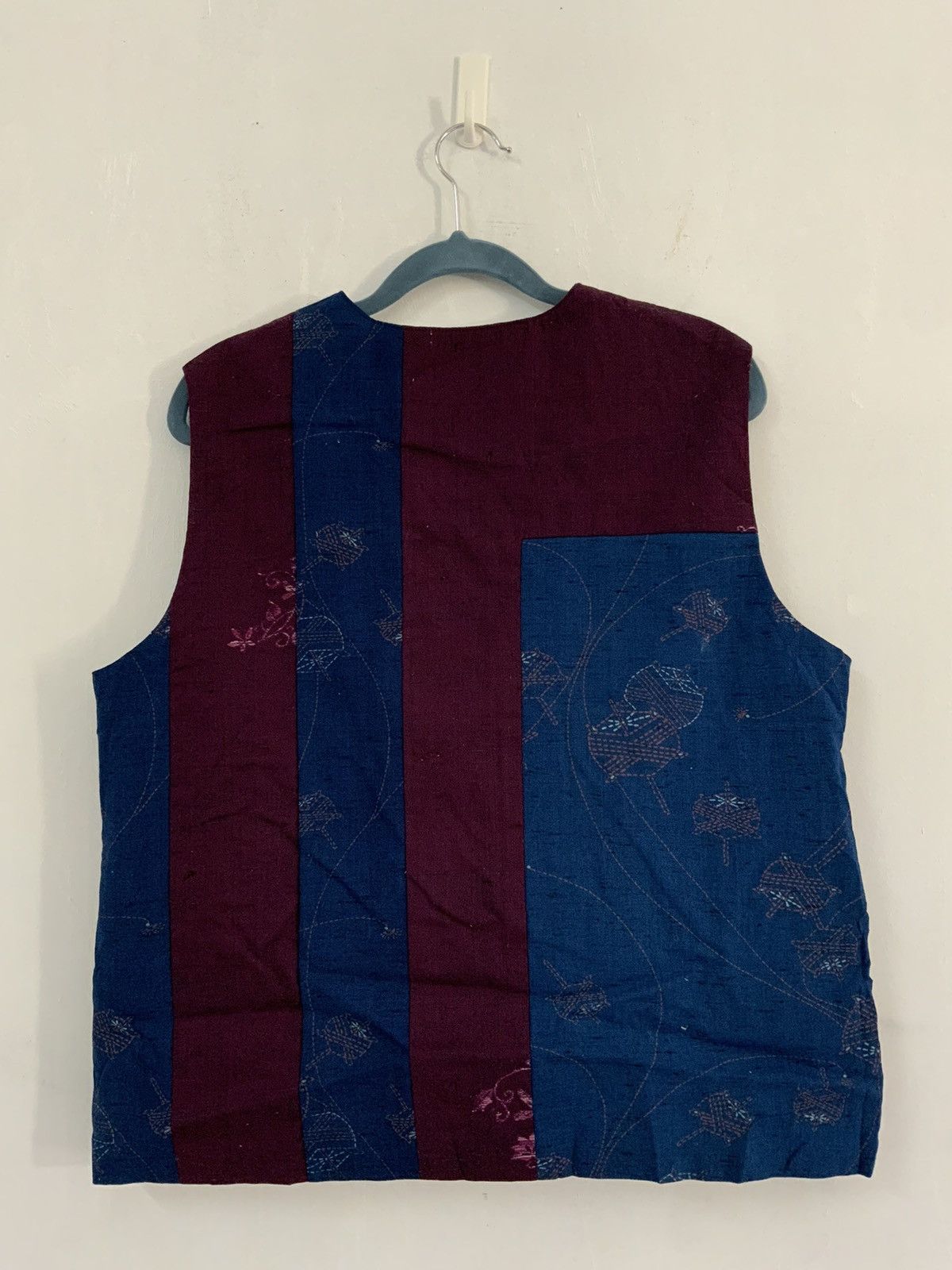 Handmade Handmade Indigo Patchwork Avant Garde Kapital Vest Size US M / EU 48-50 / 2 - 2 Thumbnail