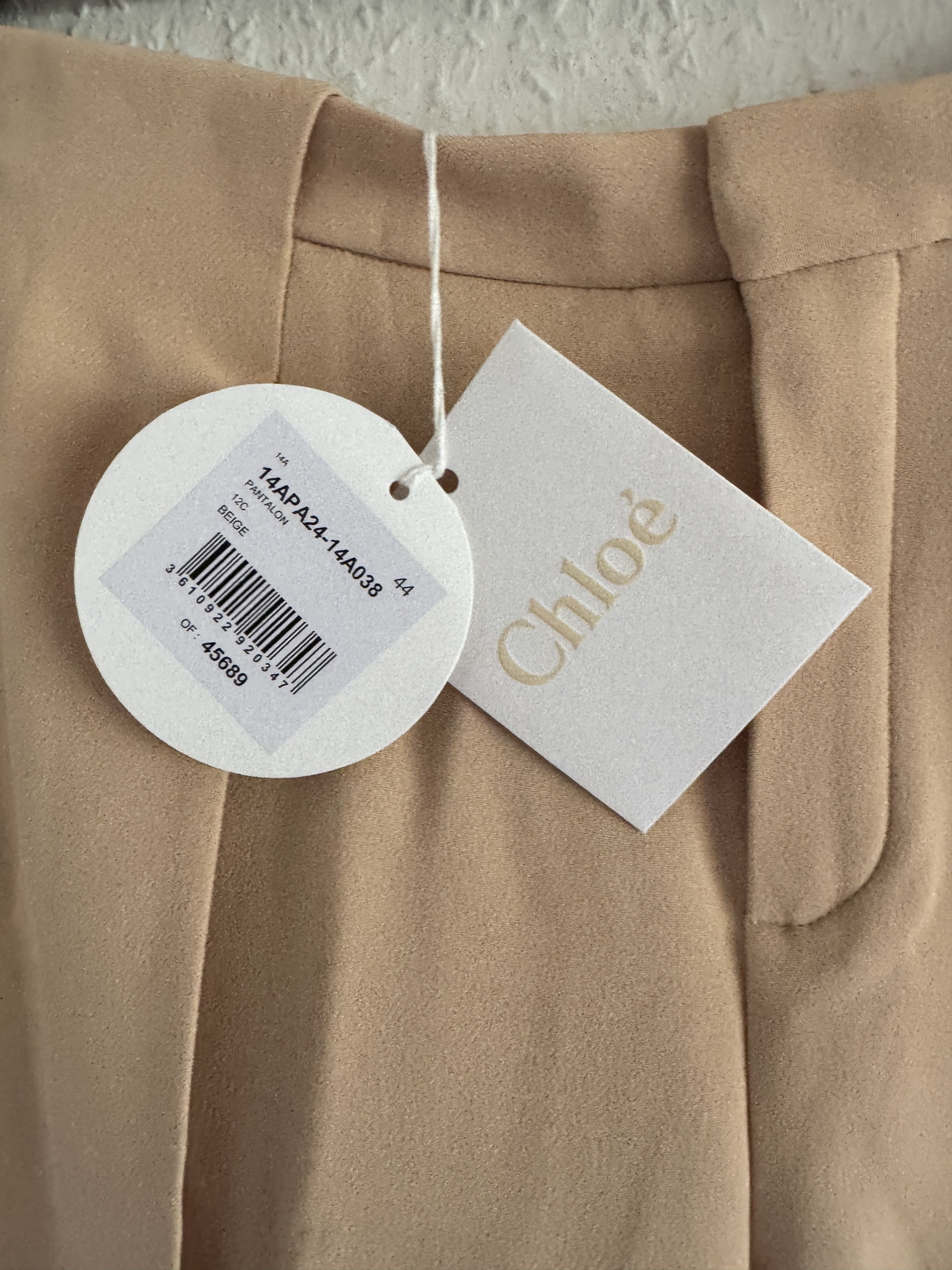 Chloe Beige Side-Stripe Trousers Size 30" / US 8 / IT 44 - 7 Thumbnail