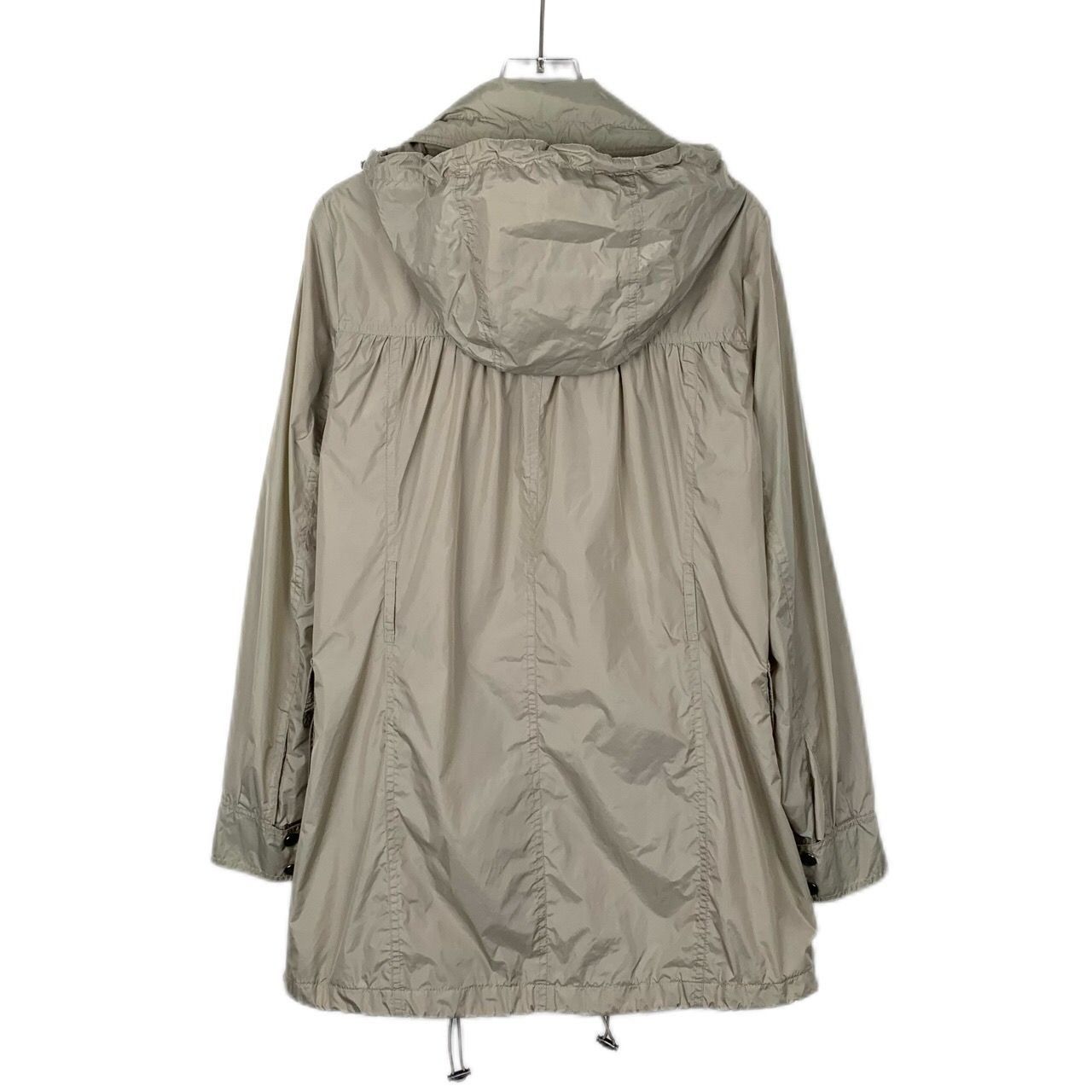 Burberry Multi-Pocket Hooded Khaki Nylon Trench Coat