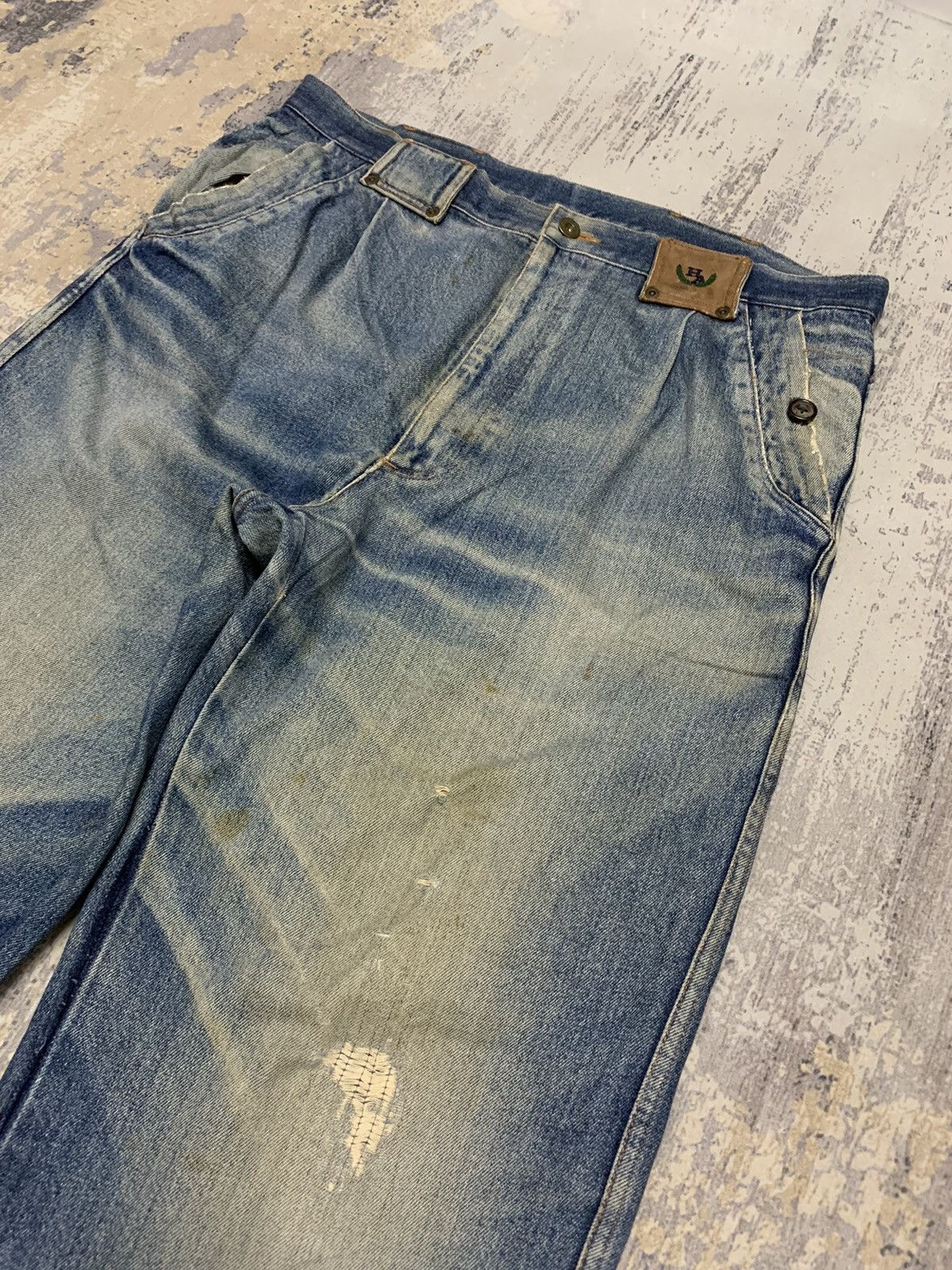 Hysteric Glamour Vintage Japanese Brand Distressed Baggy Style Jeans 36x28 Size US 36 / EU 52 - 3 Thumbnail