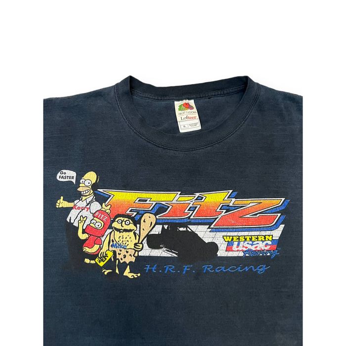 Vintage 90's USAC x The Simpsons Race Car T-shirt | Grailed